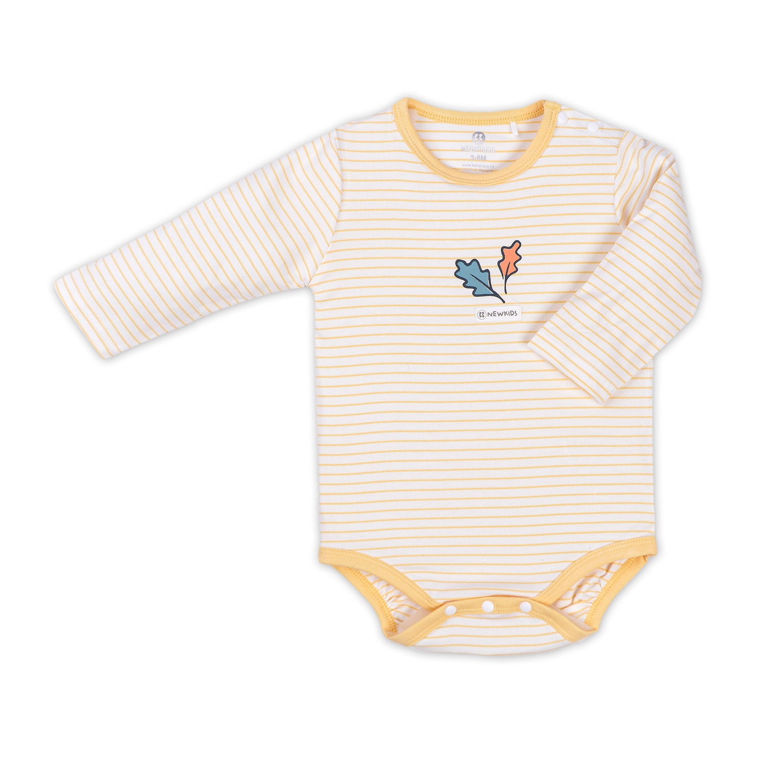 Body bẹn dài tay Otis kẻ vàng bé gái KidsPlaza ND22H hình 1