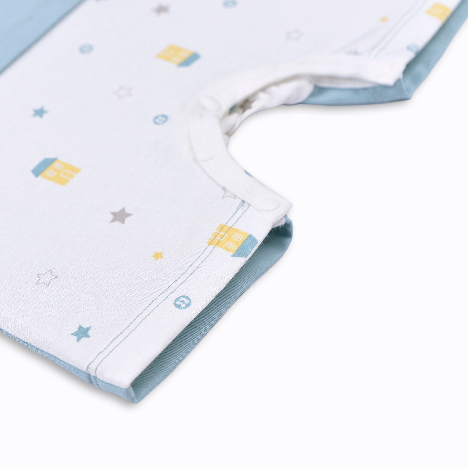 Body cộc tay bé trai Otis xanh trắng KidsPlaza ND22H hình 4