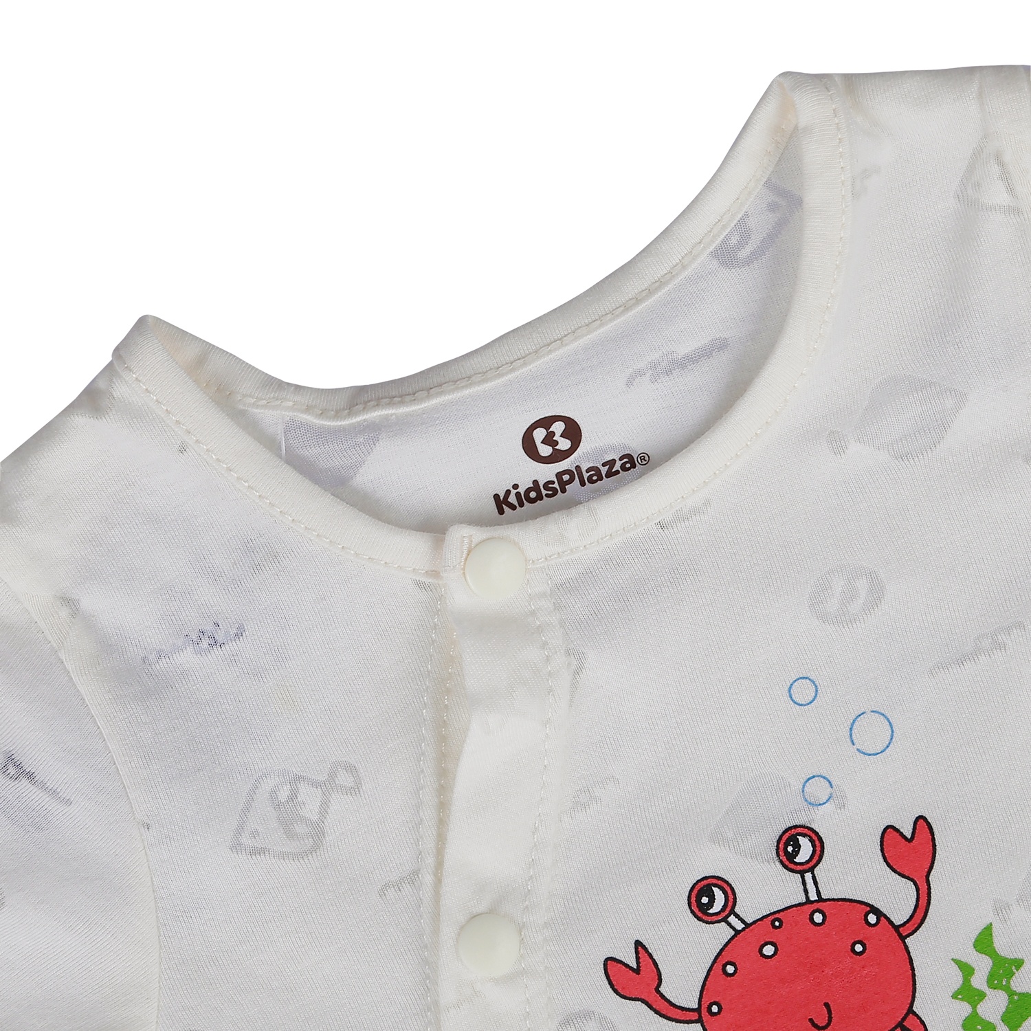 Body cộc tay cho bé KidsPlaza in cua HN21H (Vàng) hình 2