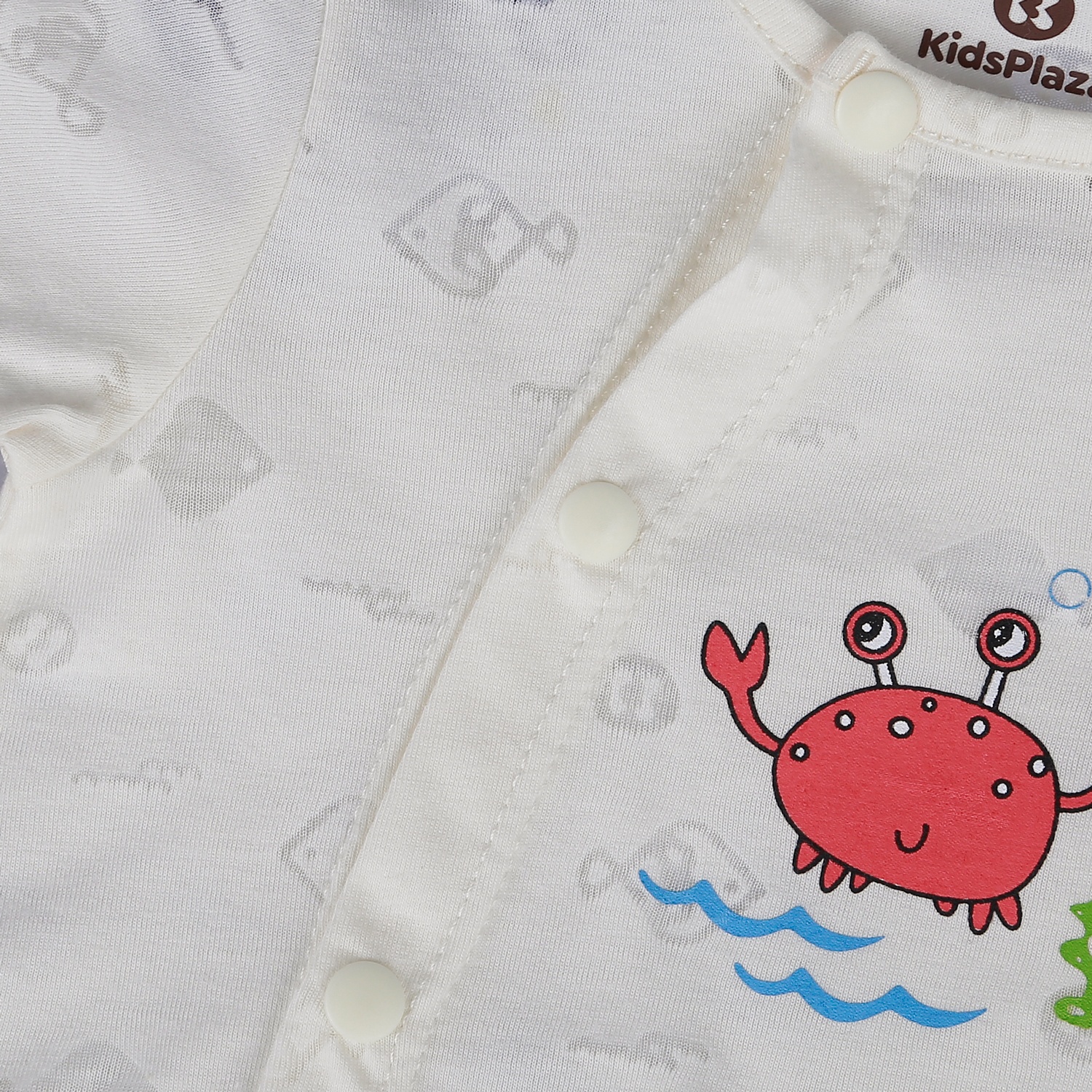 Body cộc tay cho bé KidsPlaza in cua HN21H (Vàng) hình 4