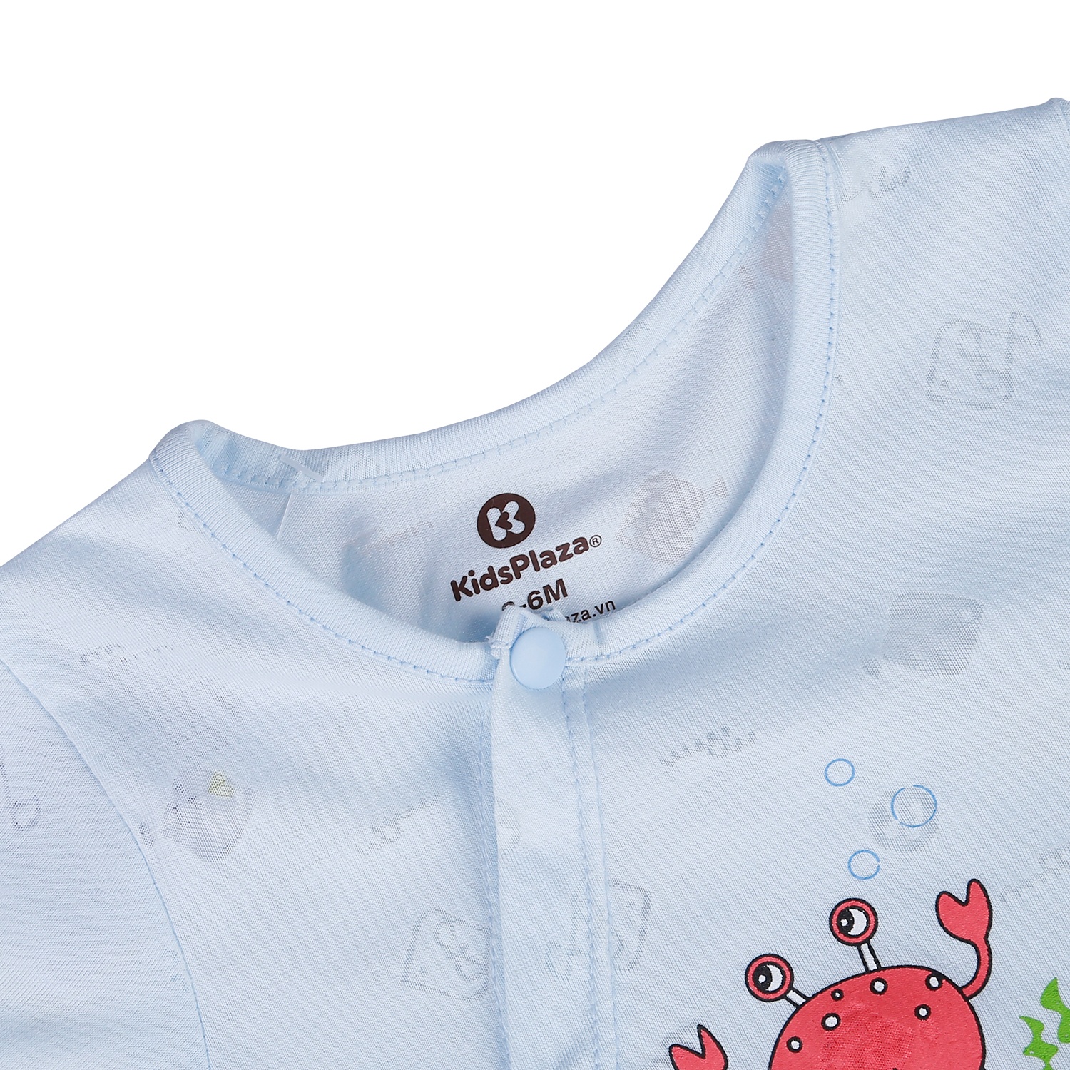 Body cộc tay KidsPlaza cho bé in cua xanh HN21H hình 2