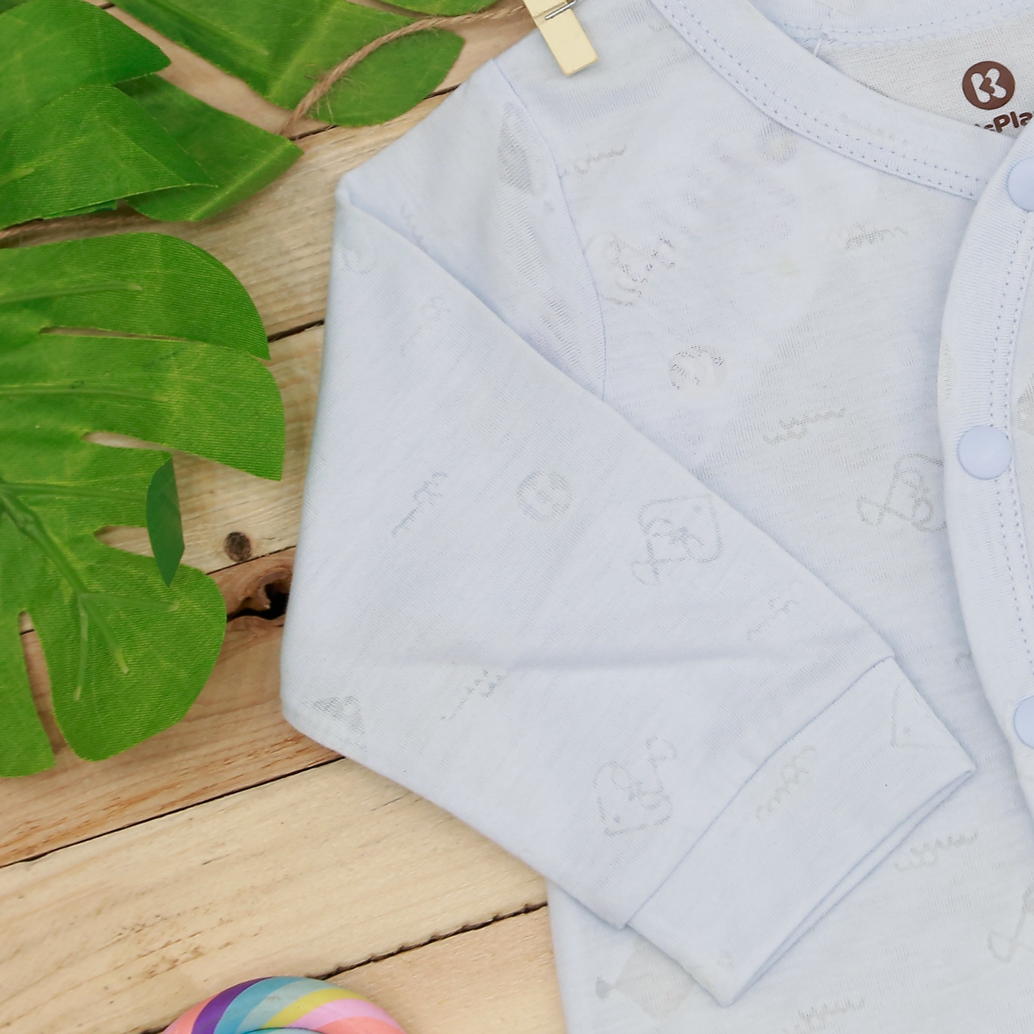 Body dài tay in rùa xanh KidsPlaza HN21T (Xanh) hình 2