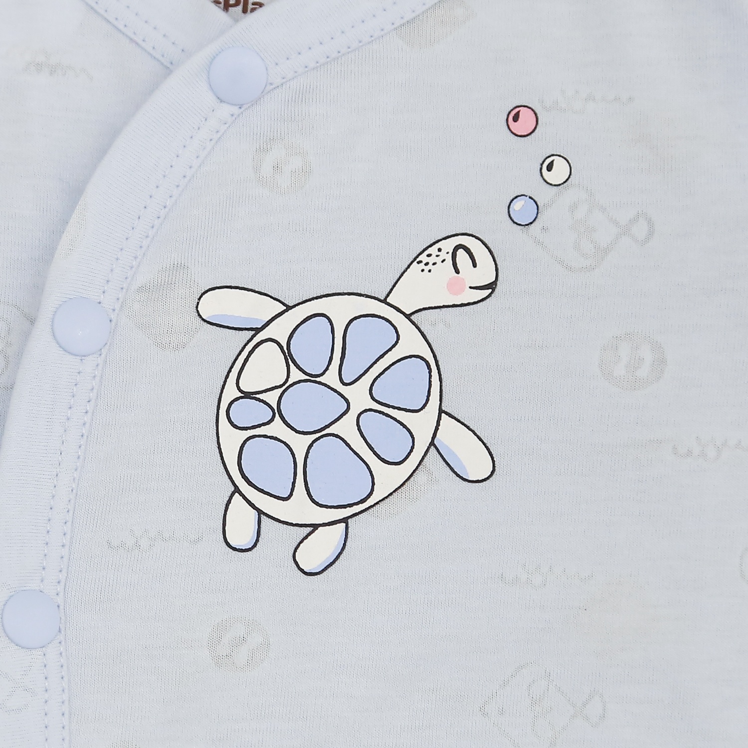 Body dài tay in rùa xanh KidsPlaza HN21T (Xanh) hình 3