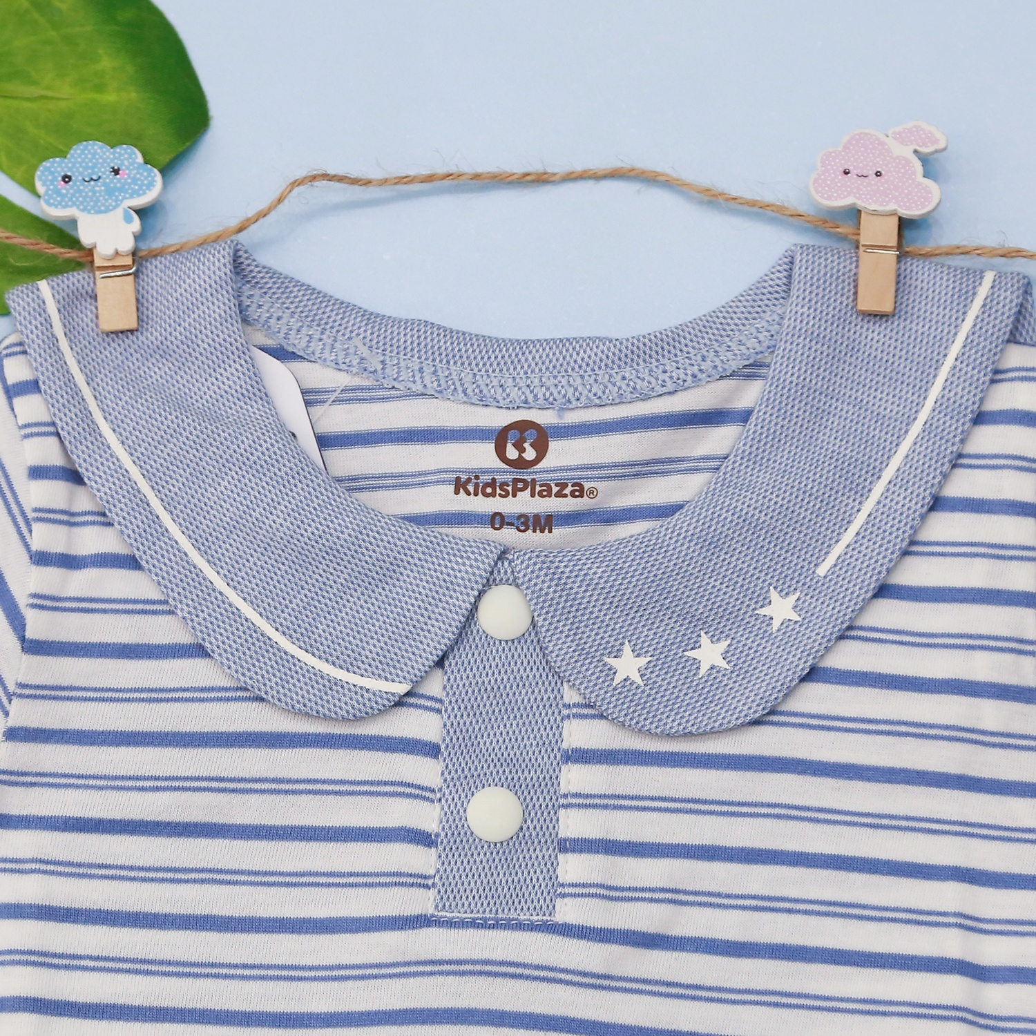 Body đùi cho bé KidsPlaza kẻ in túi cá HN21H (Xanh)  hình 2