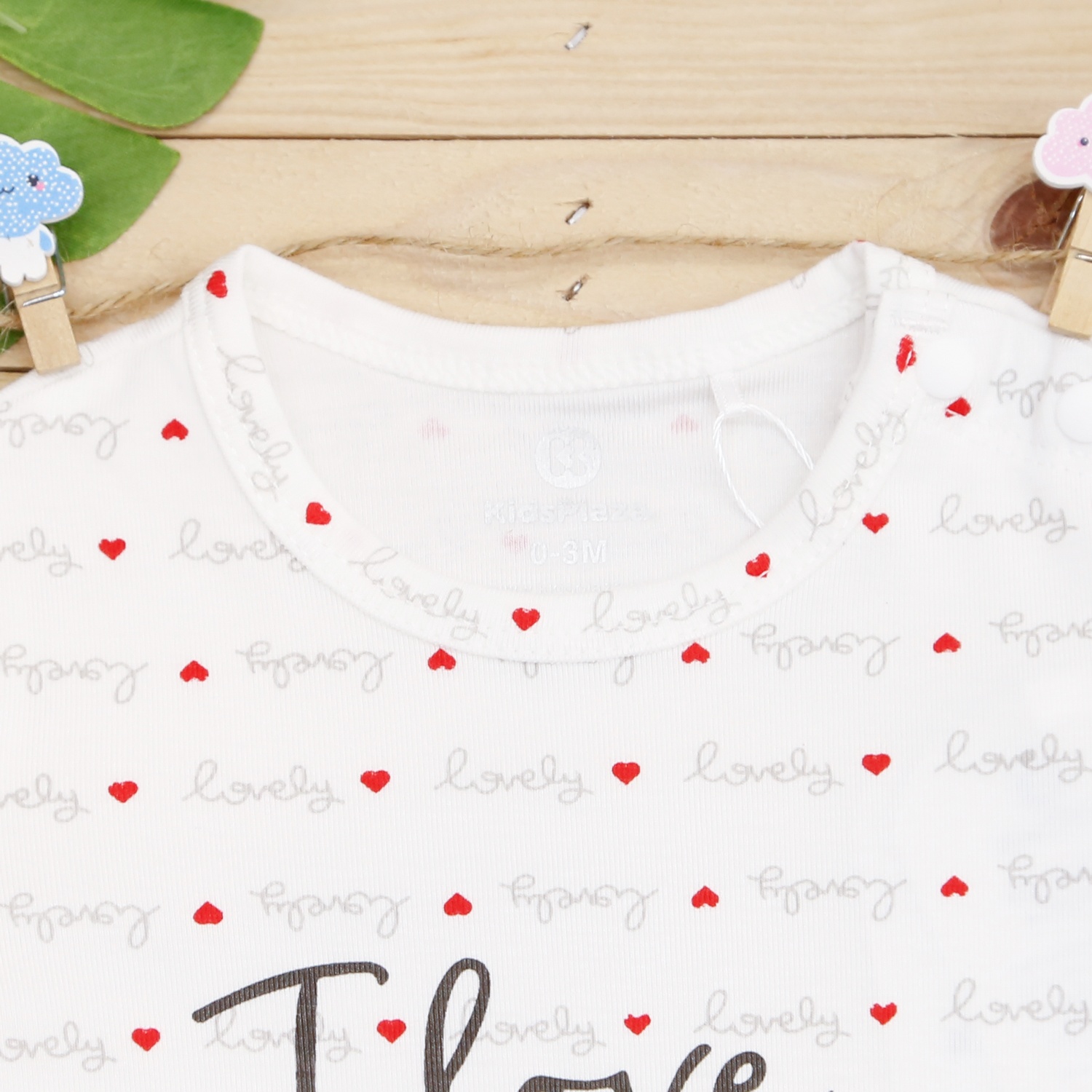 Body sơ sinh bẹn dài Otis tim KidsPlaza ND22H (Trắng) hình 2