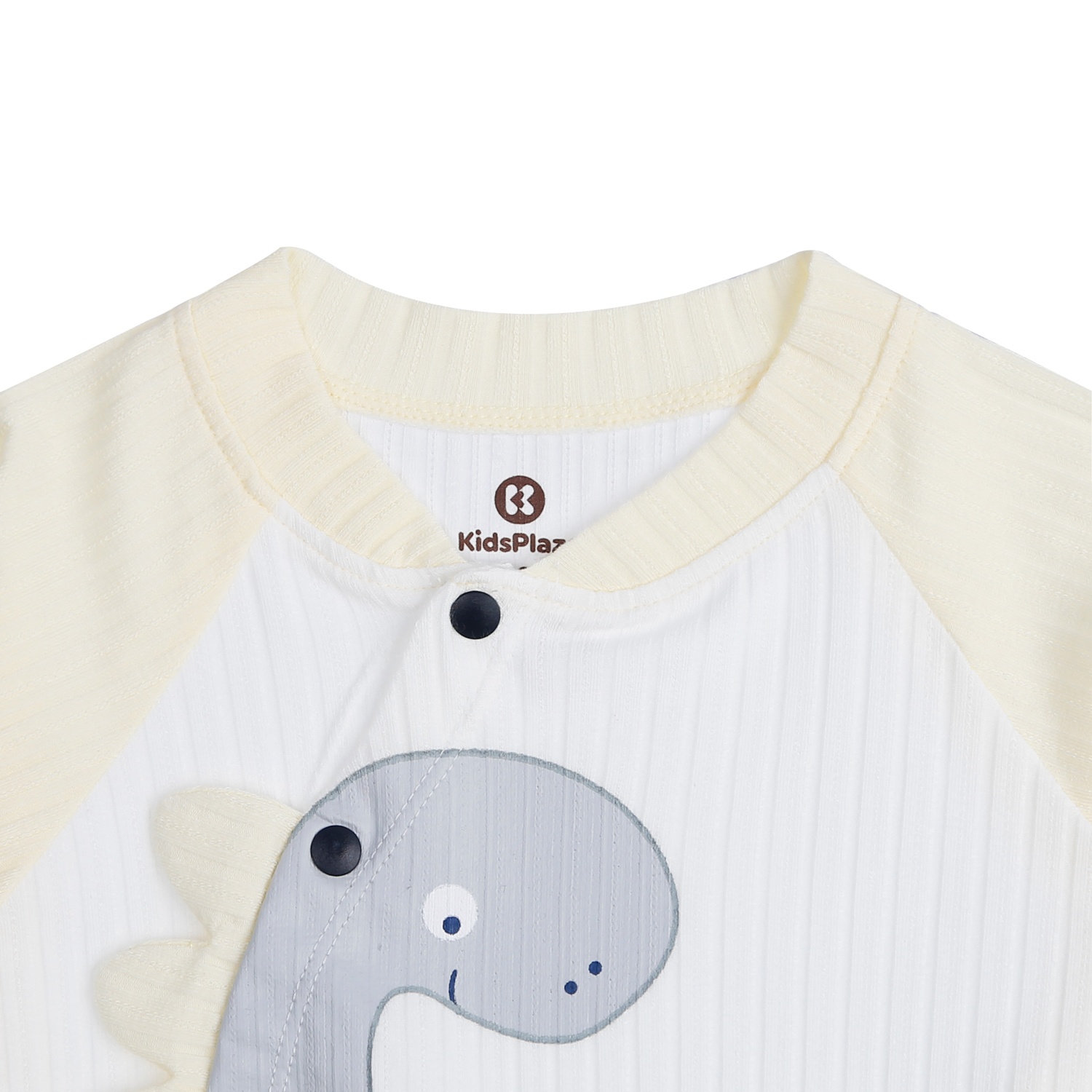 Body sơ sinh dài tay in khủng long KidsPlaza HN21T hình 2