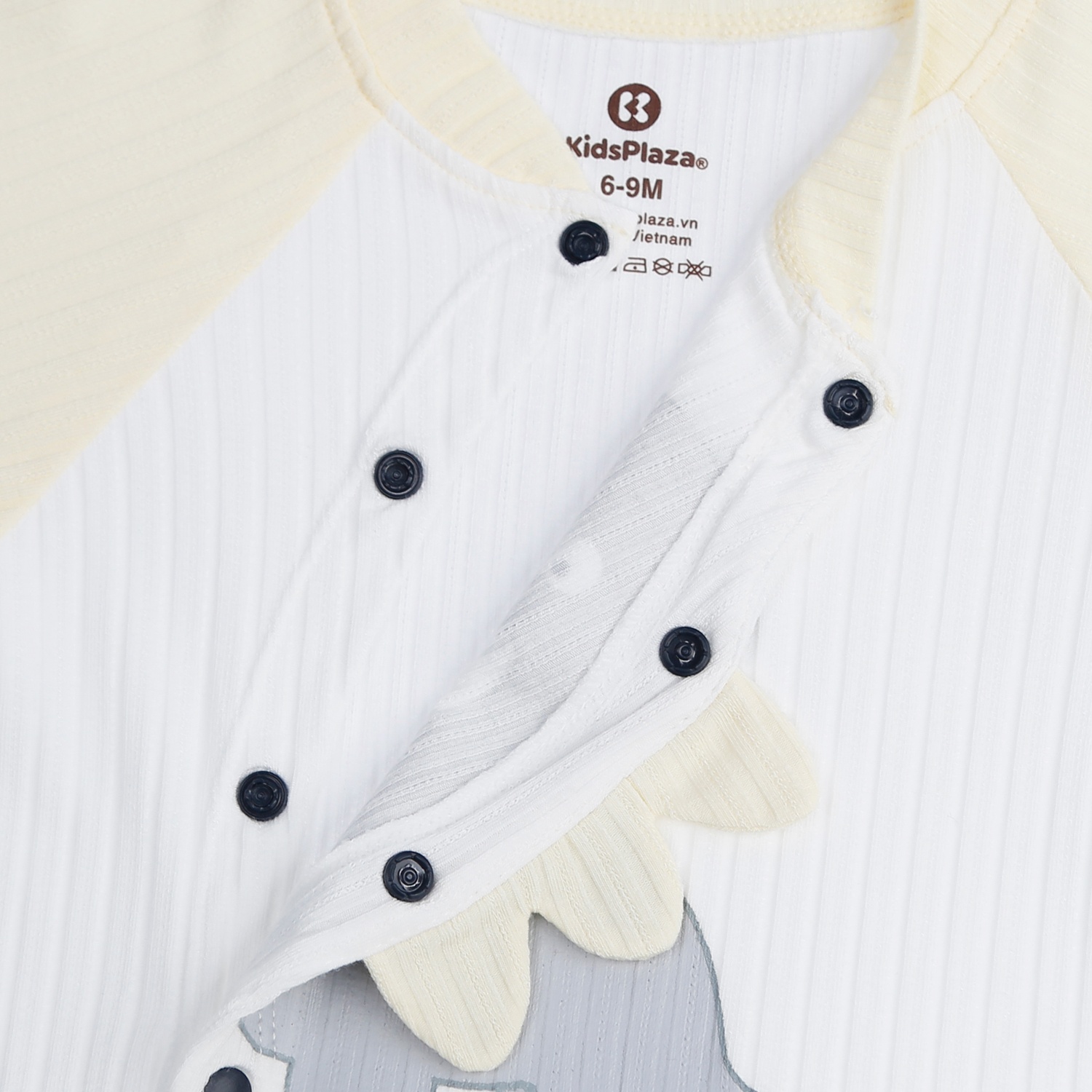 Body sơ sinh dài tay in khủng long KidsPlaza HN21T hình 3