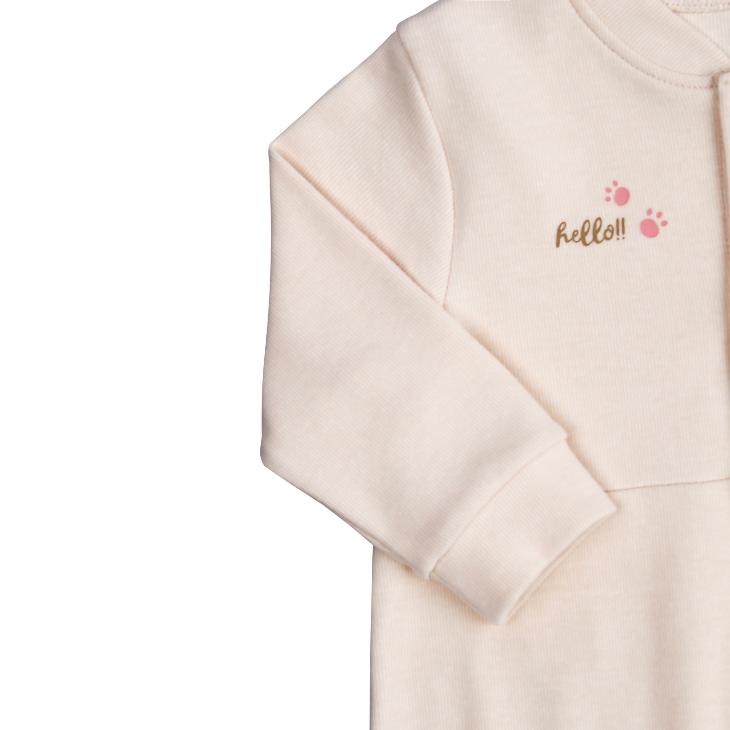 Body sơ sinh dài tay KidsPlaza in gấu HN21D (Be) hình 5
