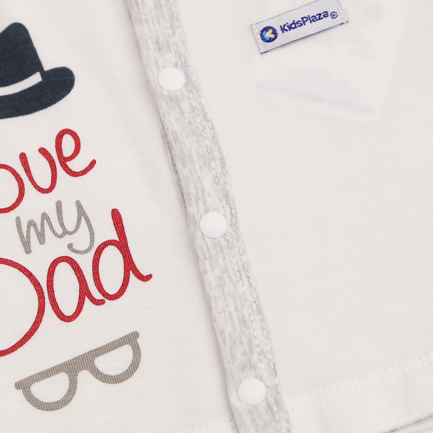 Body sơ sinh dài tay Otis KidsPlaza ND22H (Trắng ghi) hình 4