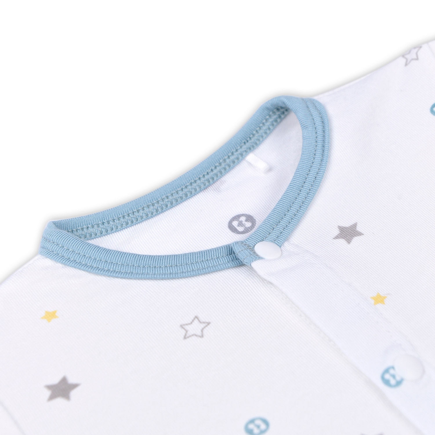 Quần áo sơ sinh bé trai Otis cài giữa in hình ngôi nhà Kids Plaza ND22H (Trắng) hình 2