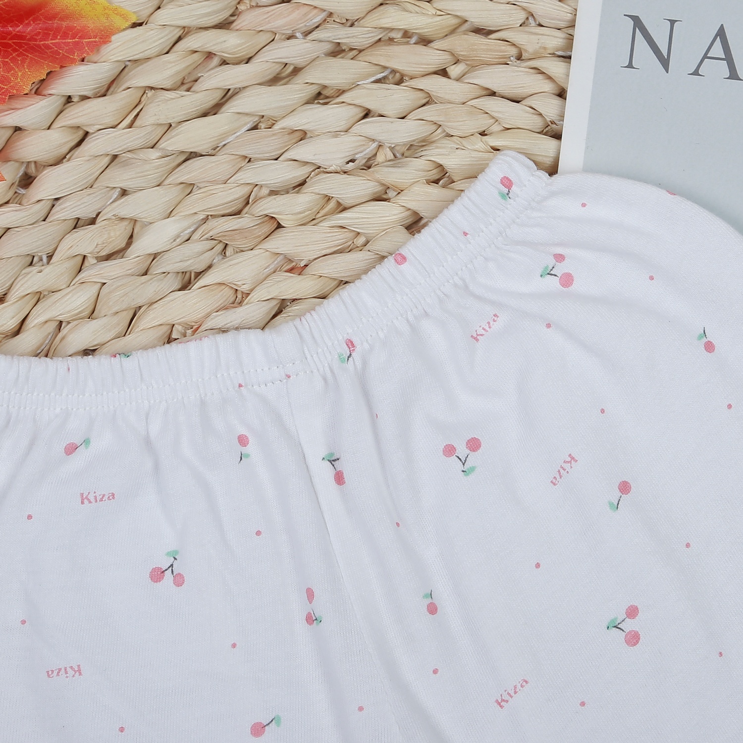 Quần dài sơ sinh Kiza in cherry BA22 hình 2