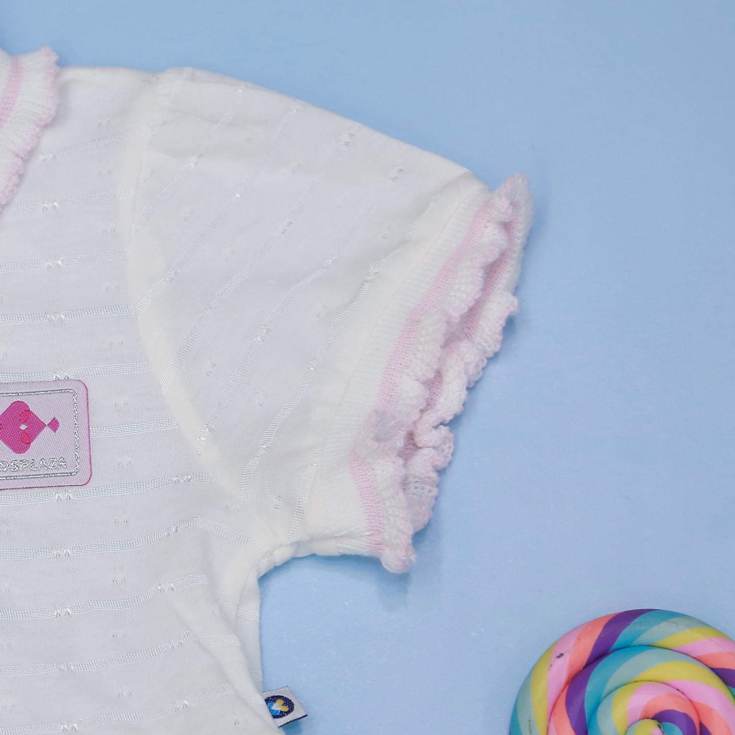 Váy bé gái kèm băng đô KidsPlaza HN21H (trắng) hình 2