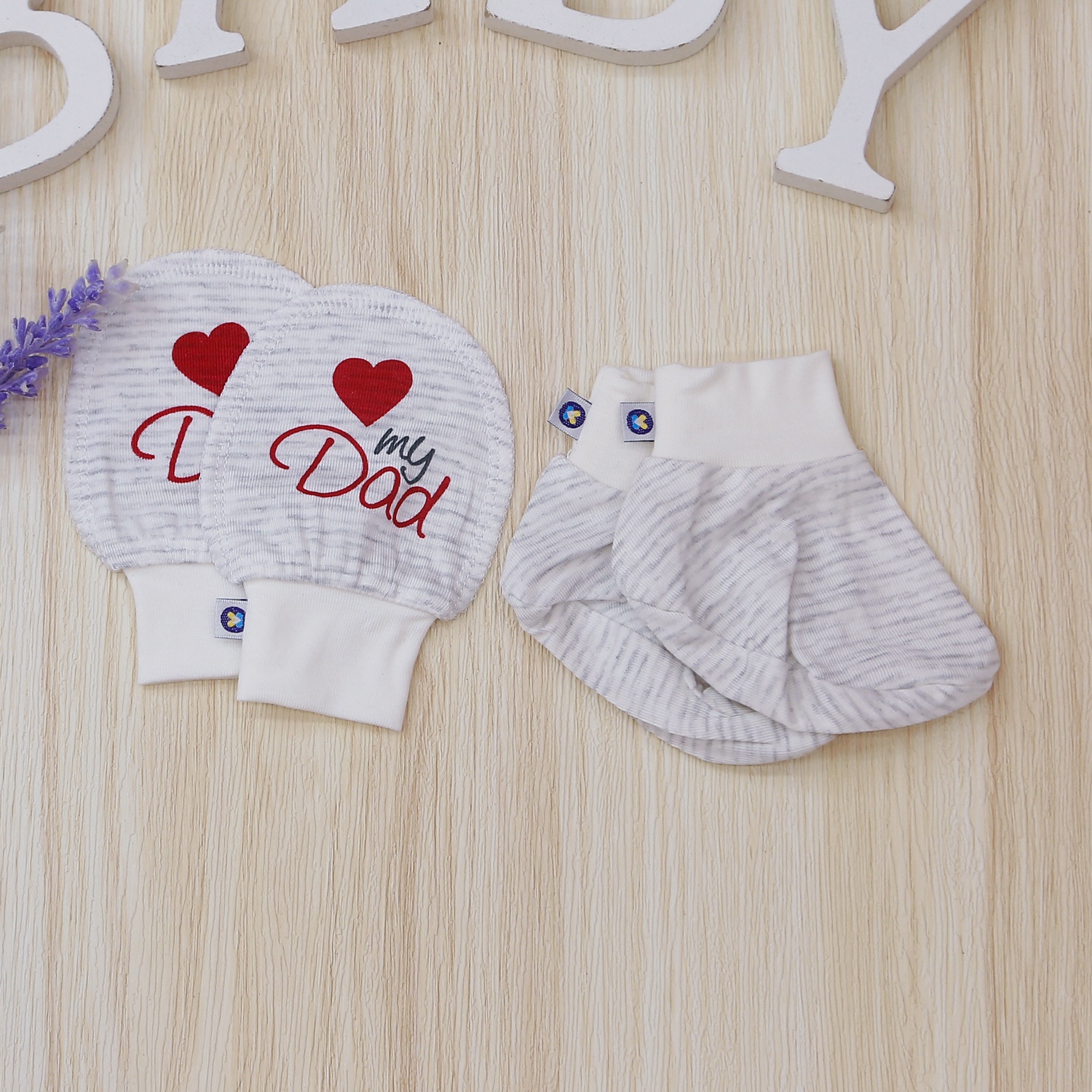 Set quà tặng sơ sinh Otis KidsPlaza ND22H (Trắng kẻ ghi) hình 7