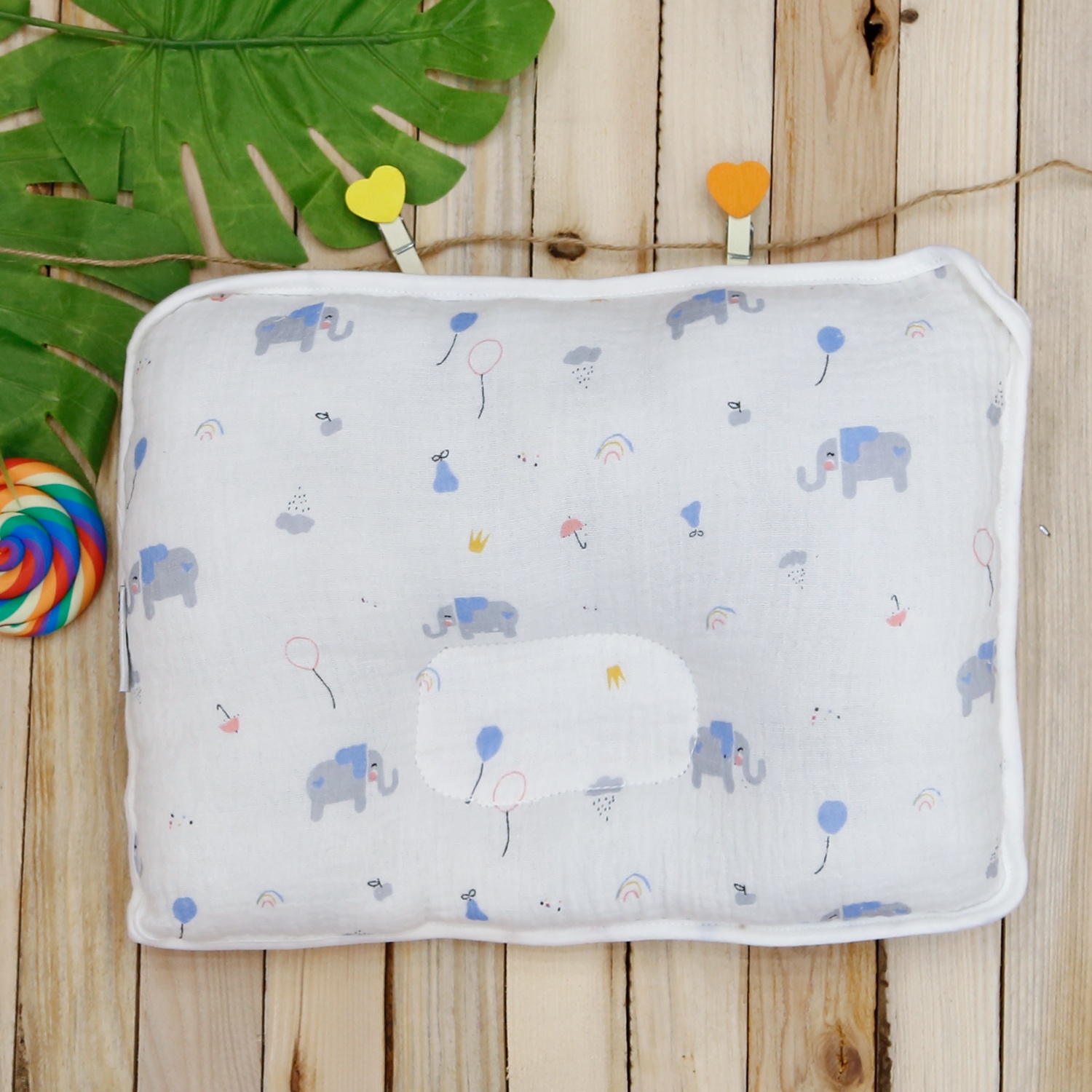 Set quà tặng sơ sinh xô in hình voi KidsPlaza M21H (0-6M) hình 5