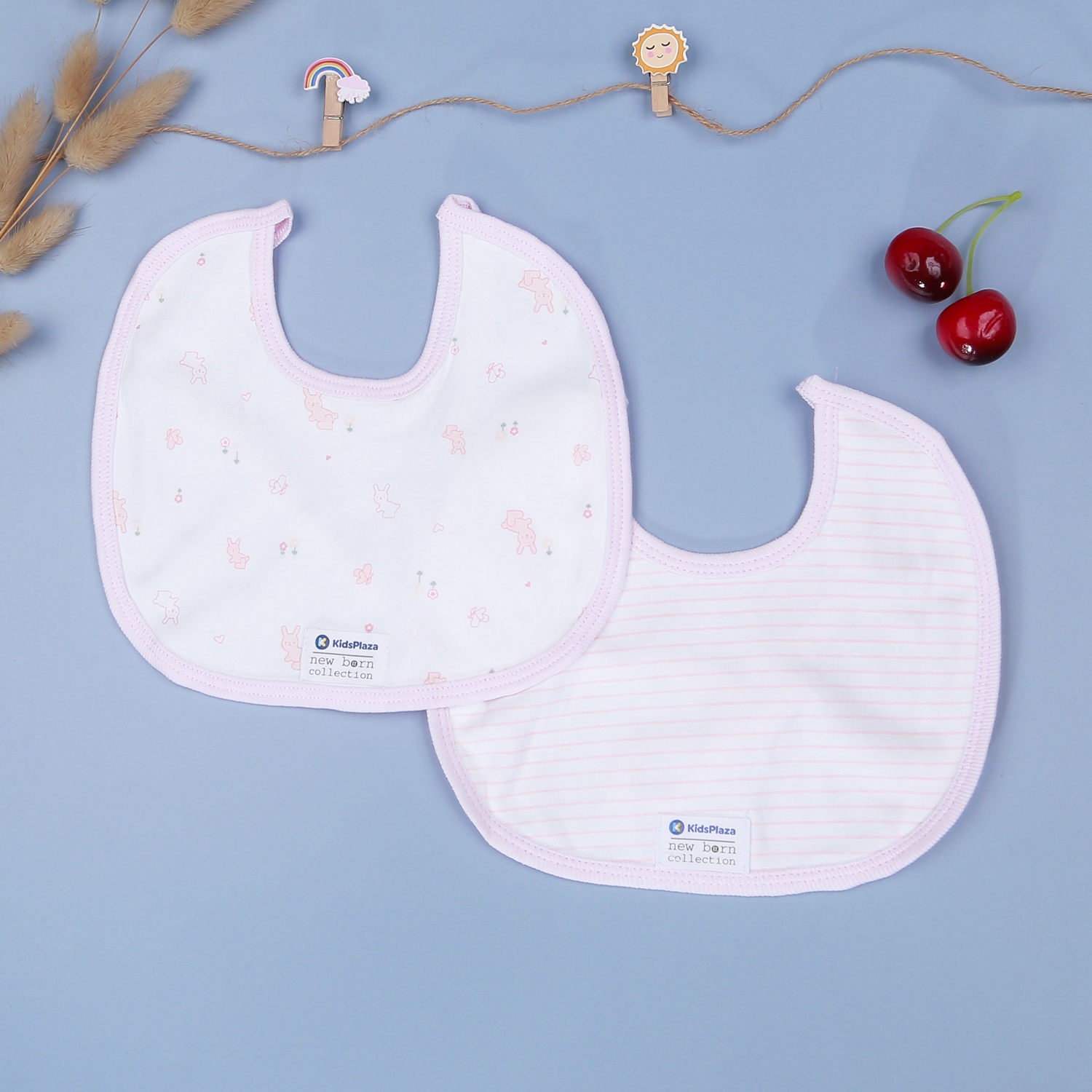 Set 2 yếm hồng buộc dây KidsPlaza BA21 (3-6M) hình 1