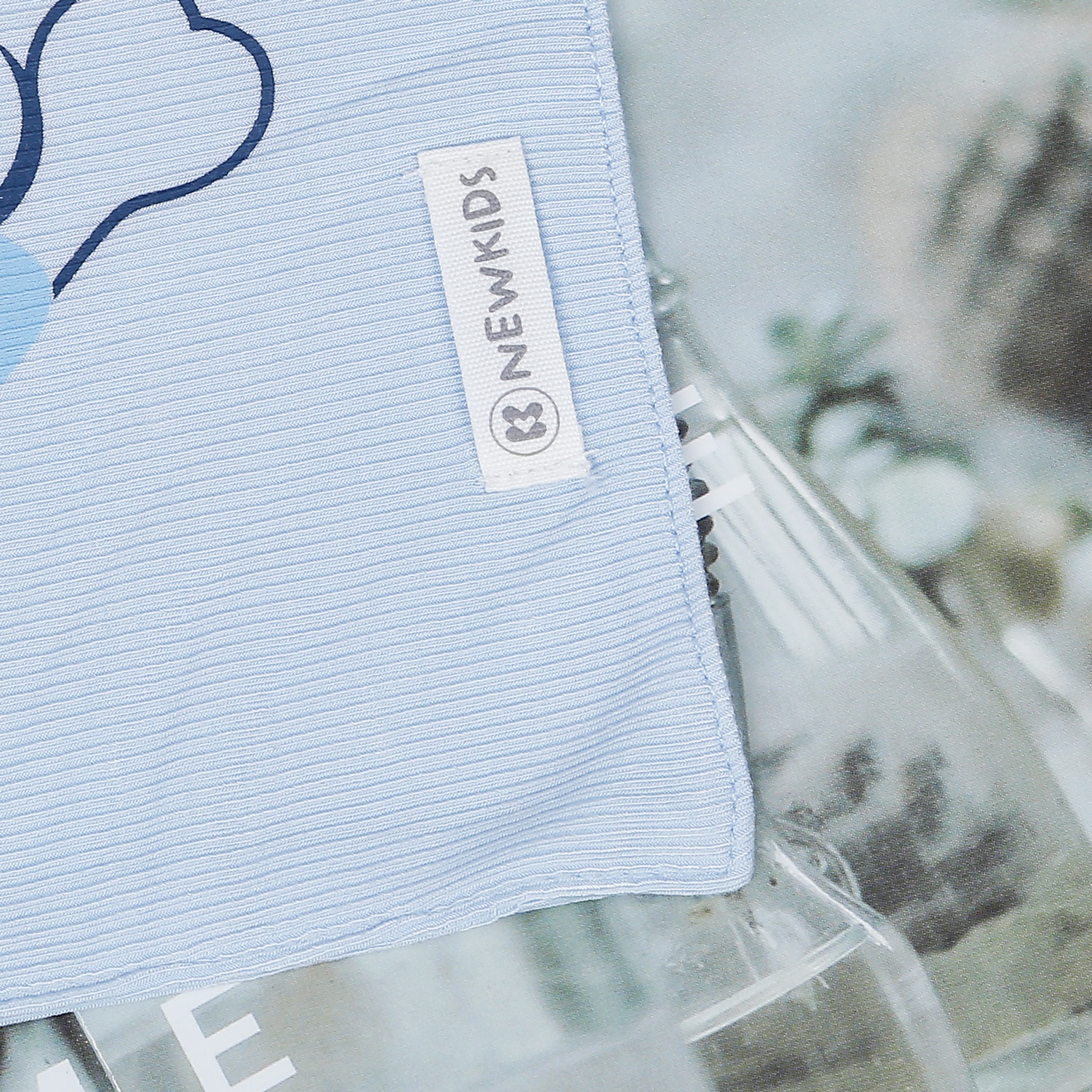 Set 2 yếm kẻ tăm xanh KidsPlaza ND22T hình 4