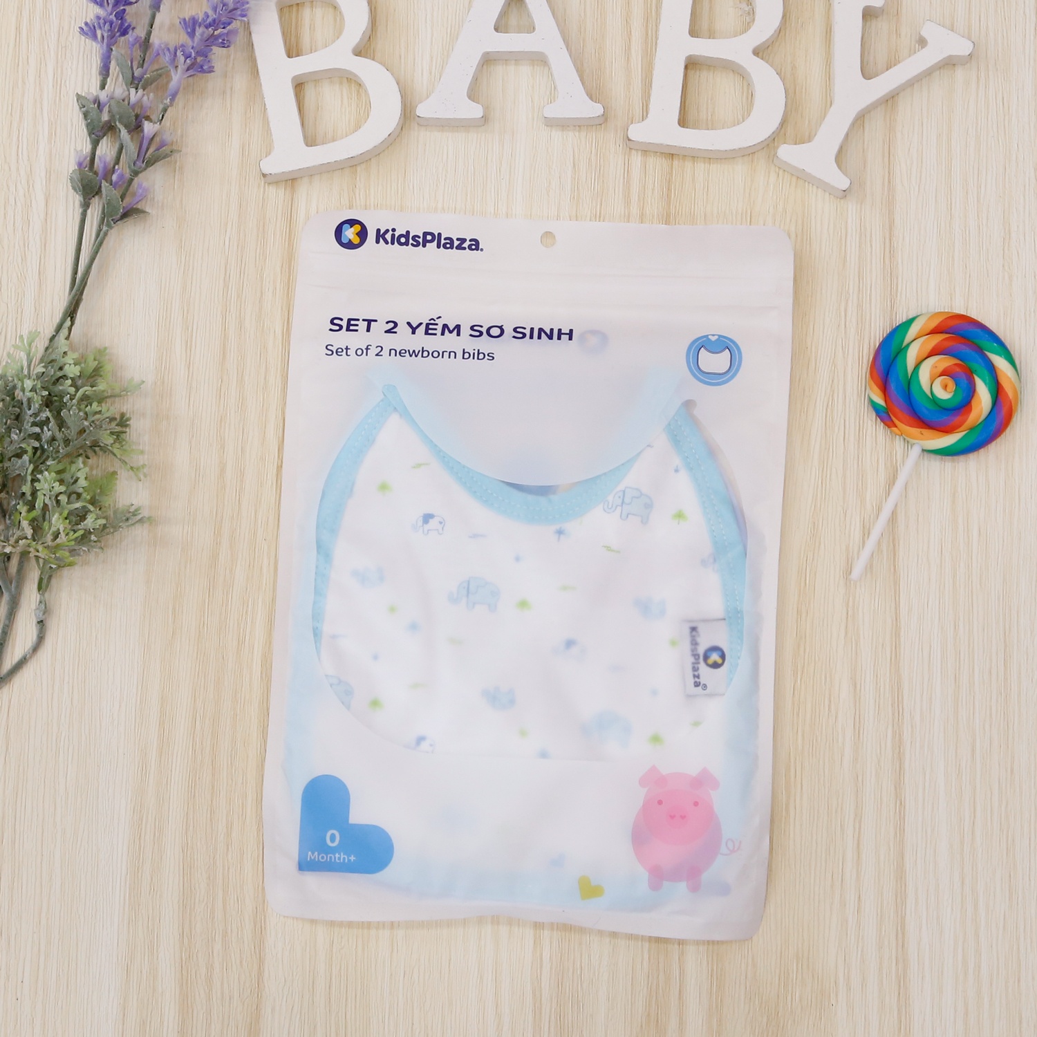 Set 2 yếm vuông dây KidsPlaza TM21 hình 1