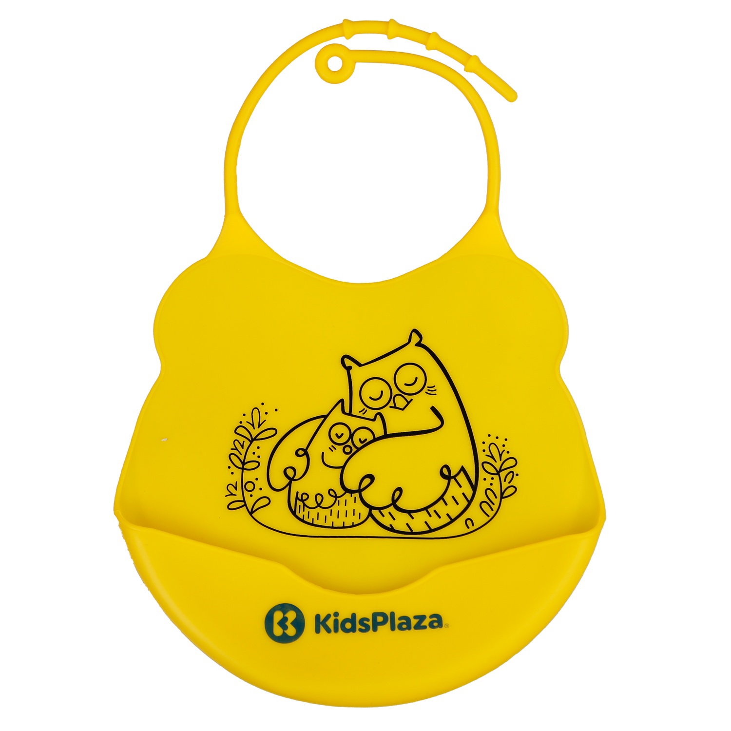 Yếm ăn silicone KidsPlaza BIB006 (Vàng) hình 1