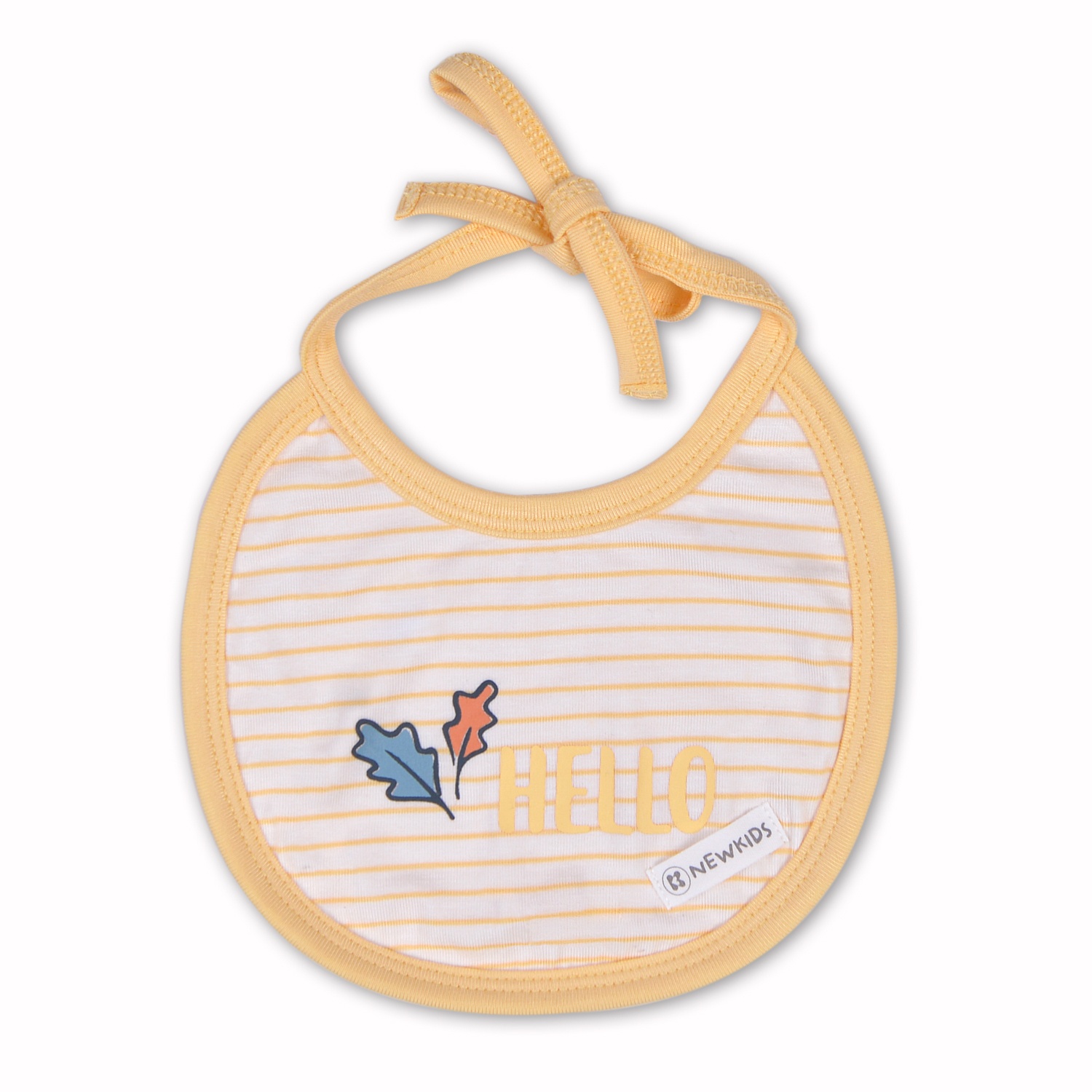 Yếm sơ sinh buộc dây Otis KidsPlaza ND22H (kẻ vàng) hình 1