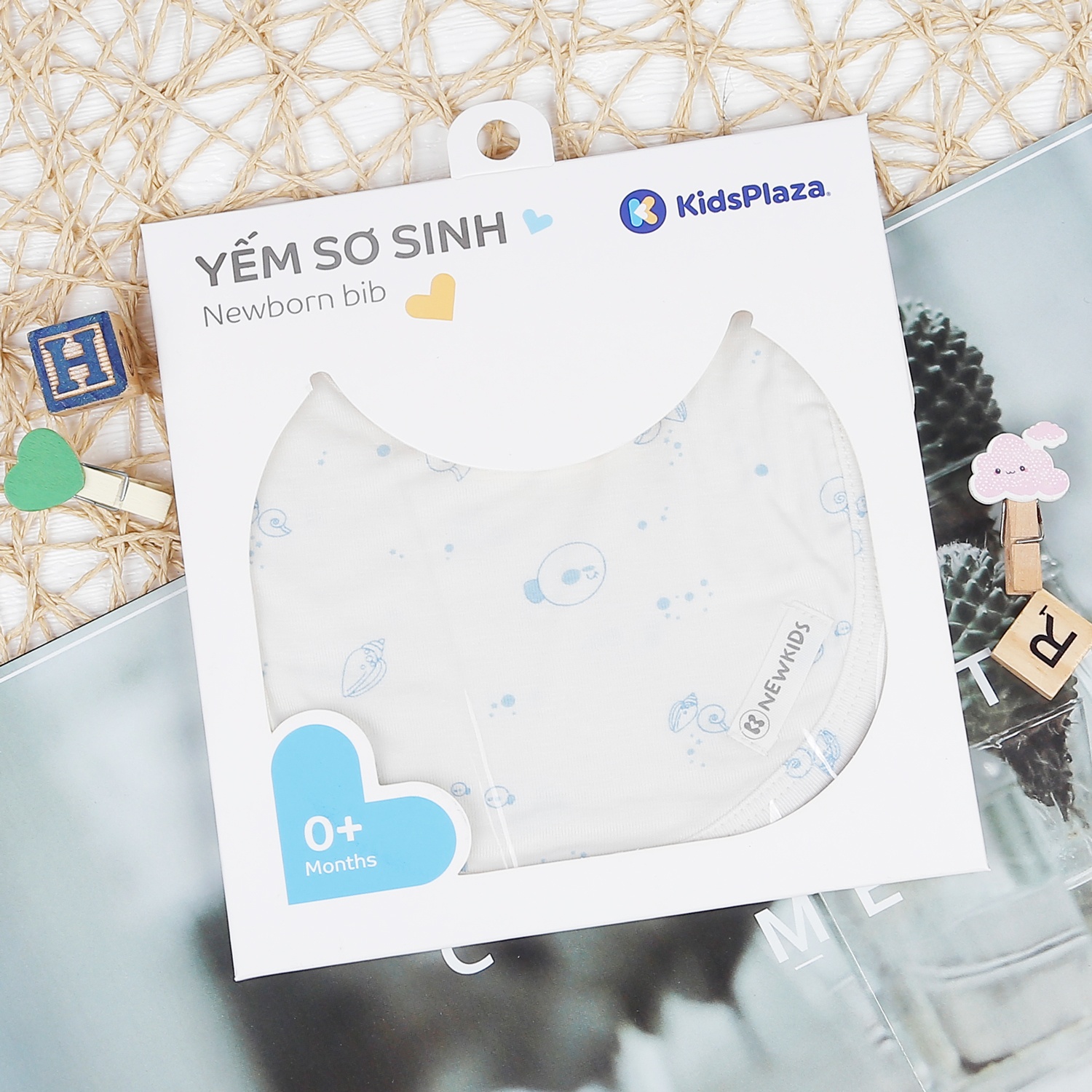 Yếm tròn Otis bé trai in gấu KidsPlaza ND22T hình 1