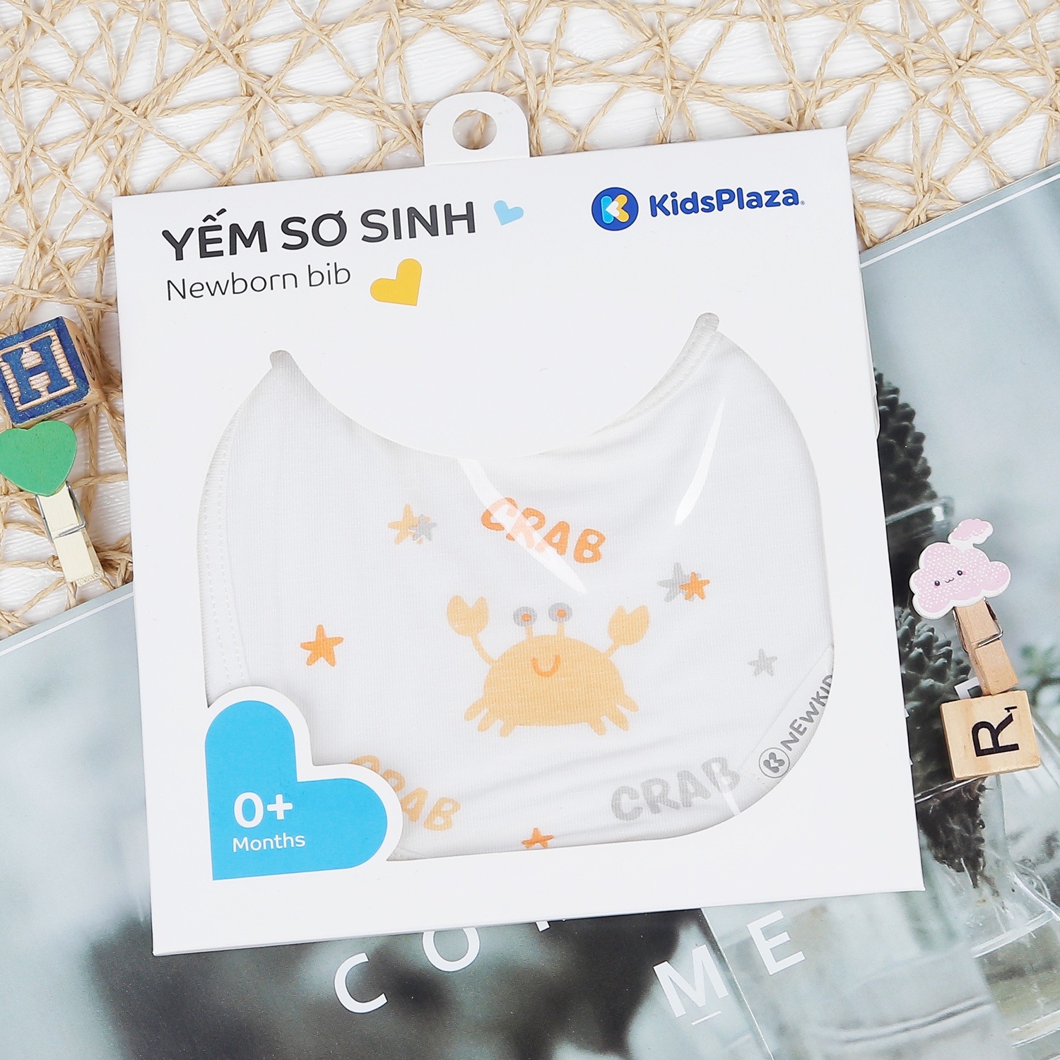 Yếm tròn Otis bé trai Crab ghi KidsPlaza ND22T hình 1