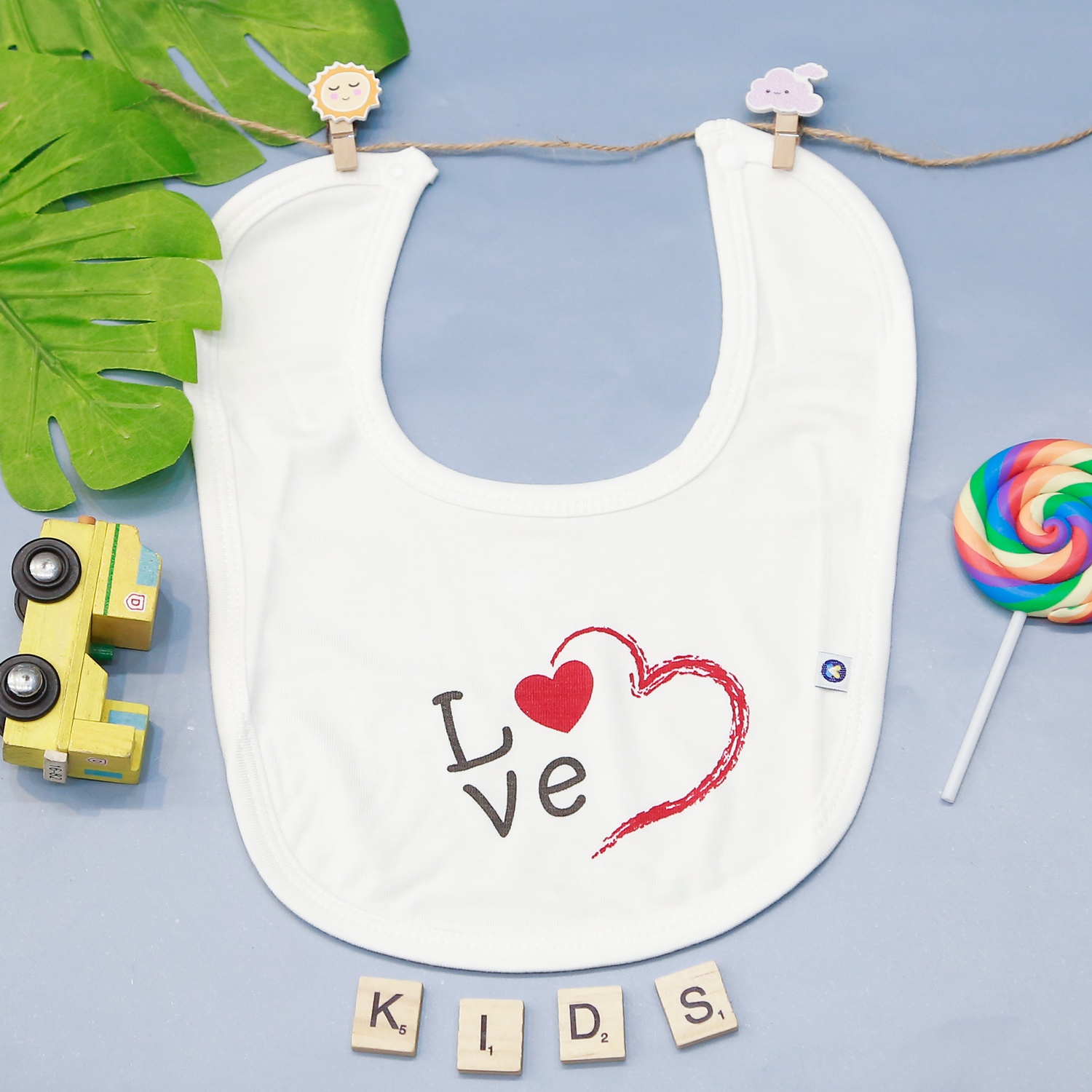 Yếm tròn Otis KidsPlaza ND22H trắng  hình 3