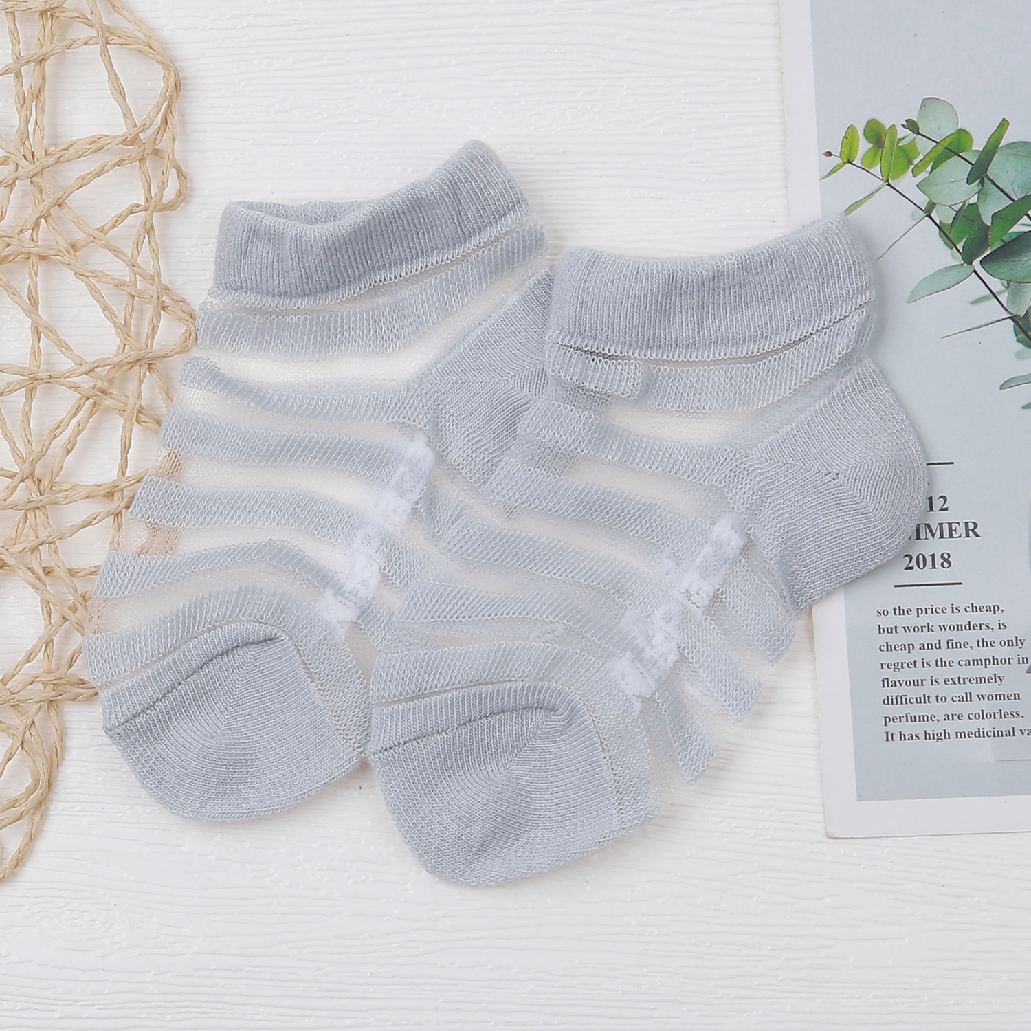 Set 5 đôi tất lưới kẻ ngang cho bé KidsPlaza DK23H