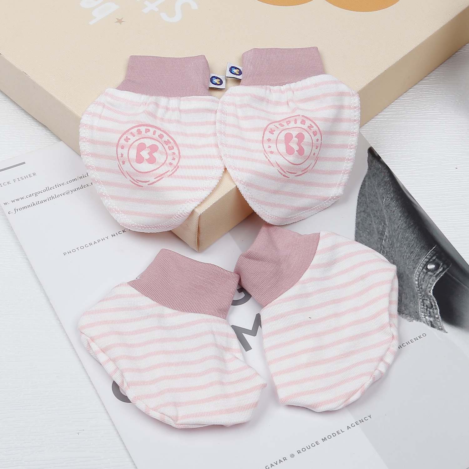 Set bao tay, bao chân Otis KidsPlaza ND23H (Hồng) hình 1