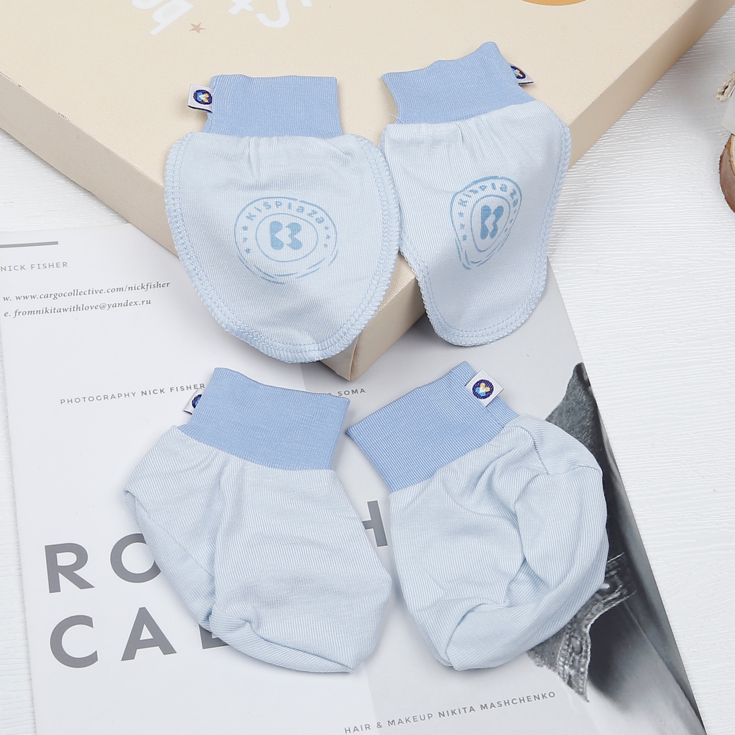 Set bao tay, bao chân Otis KidsPlaza ND23H (Xanh) hình 1