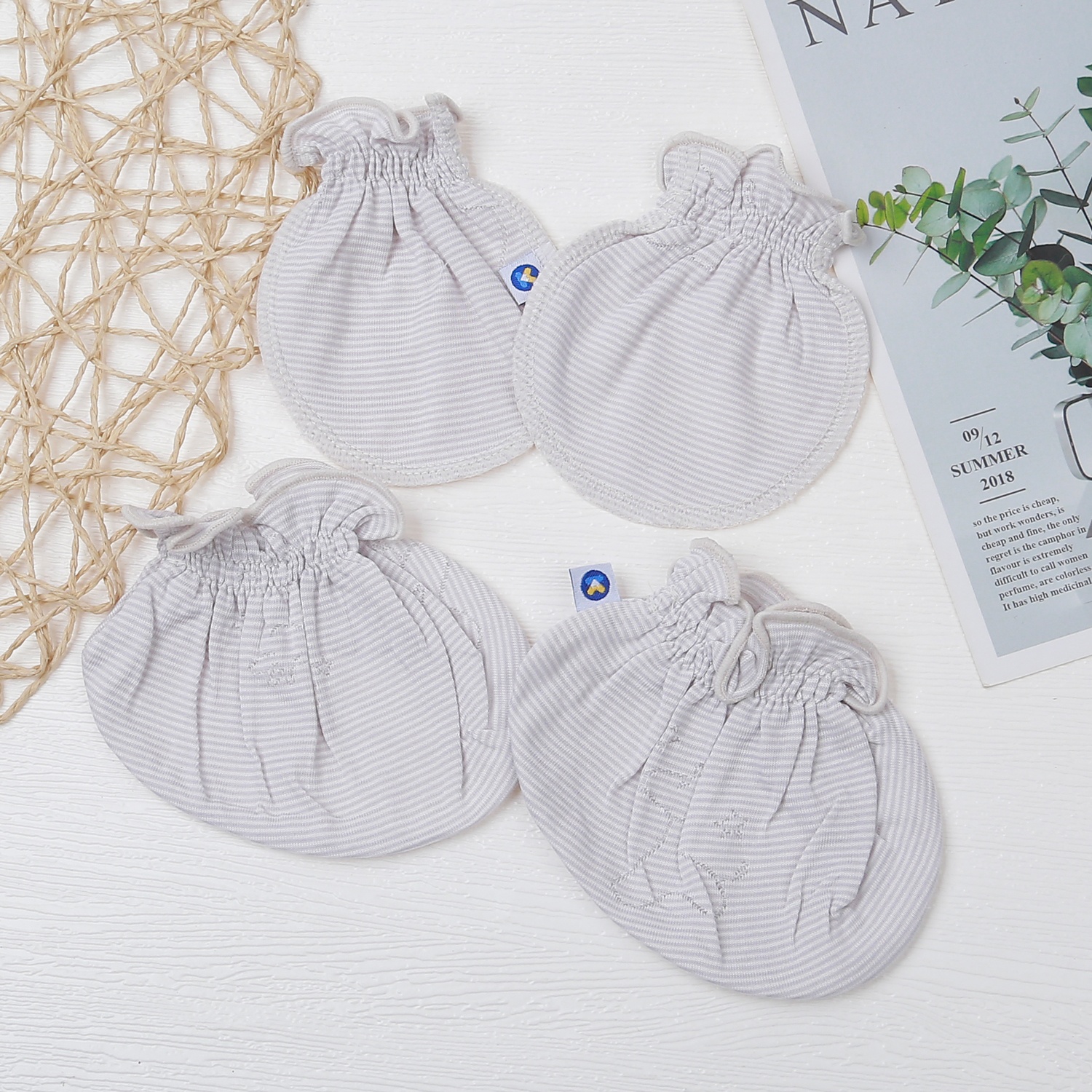 Set bao tay chân KidsPlaza HN23H (Ghi) hình 1