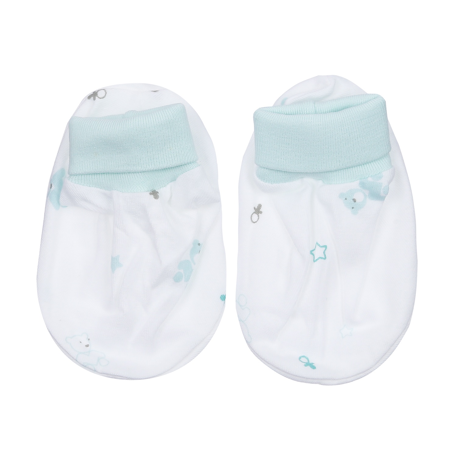 Set mũ bao tay bao chân KidsPlaza BA21 (Xanh Ngọc) hình 4