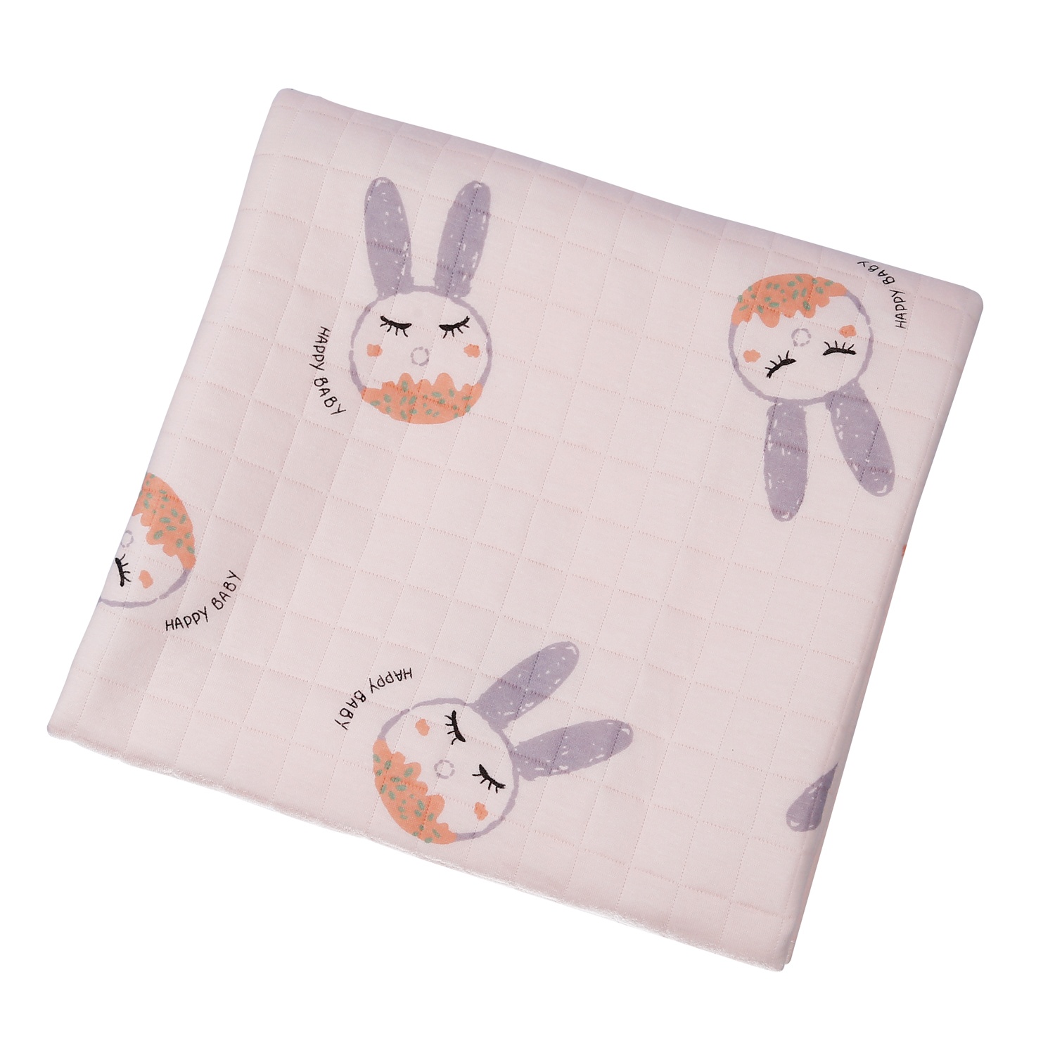 Chăn ủ sơ sinh xốp bông tai thỏ đáng yêu AC22 hình 2