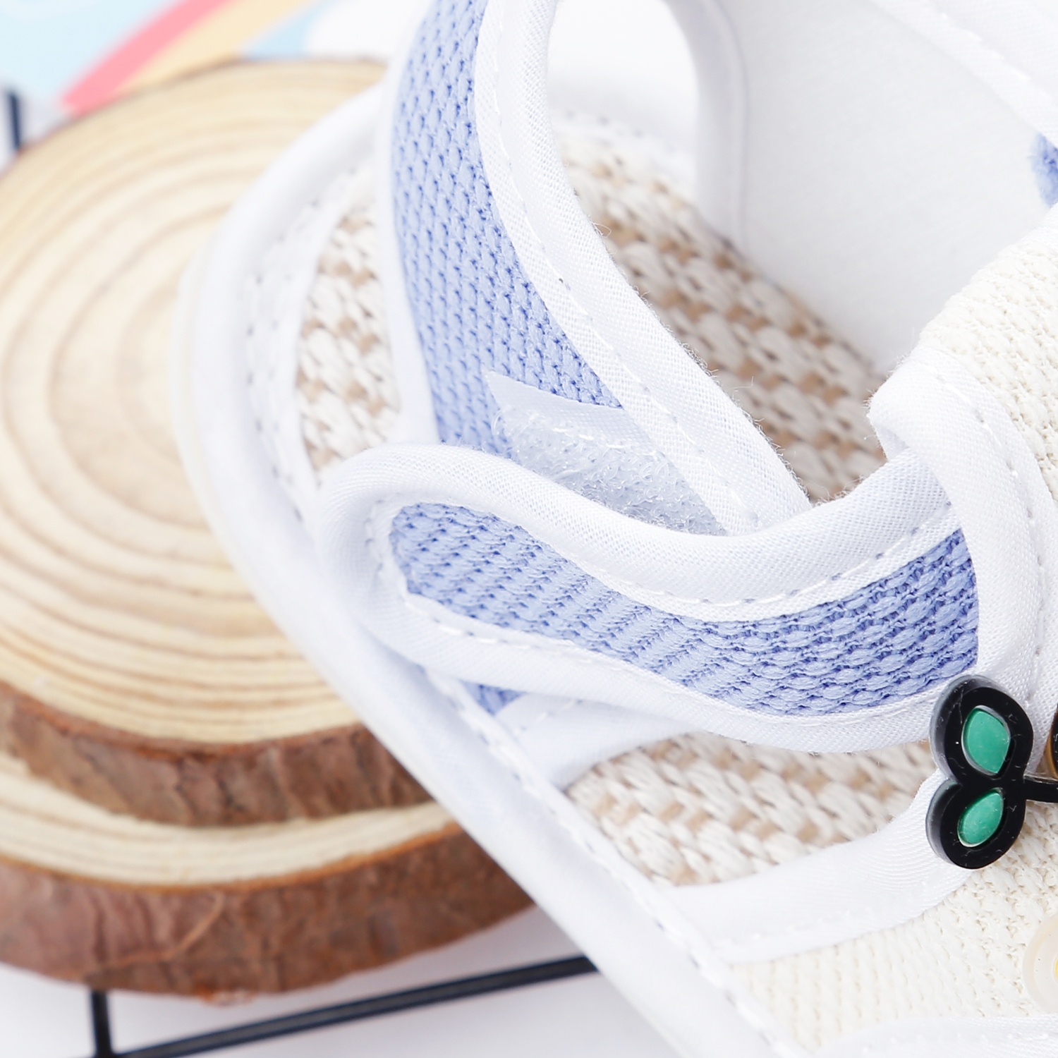 Dép sandal tập đi Aiyinmei hình cừu 23K-SD4 (Be) hình 3