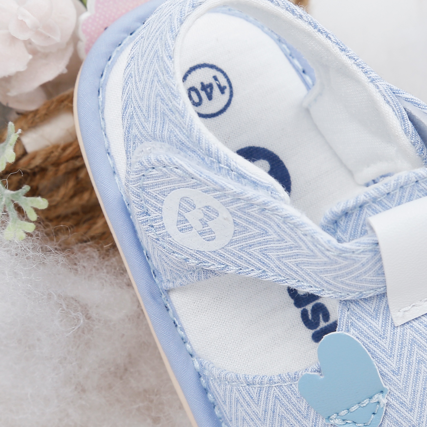 Dép sandal tập đi KidsPlaza 23K-15 gà cute (Xanh) hình 3