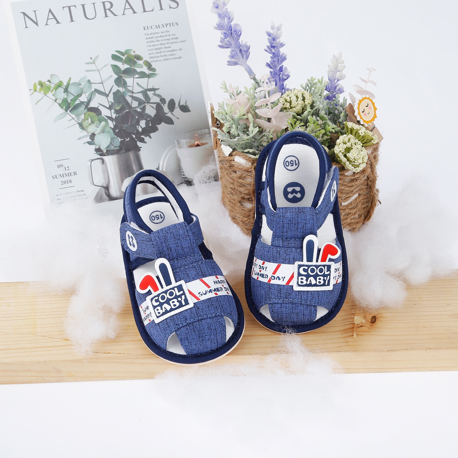 Dép sandal tập đi KidsPlaza Coolbaby 23K-S6 (Xanh)