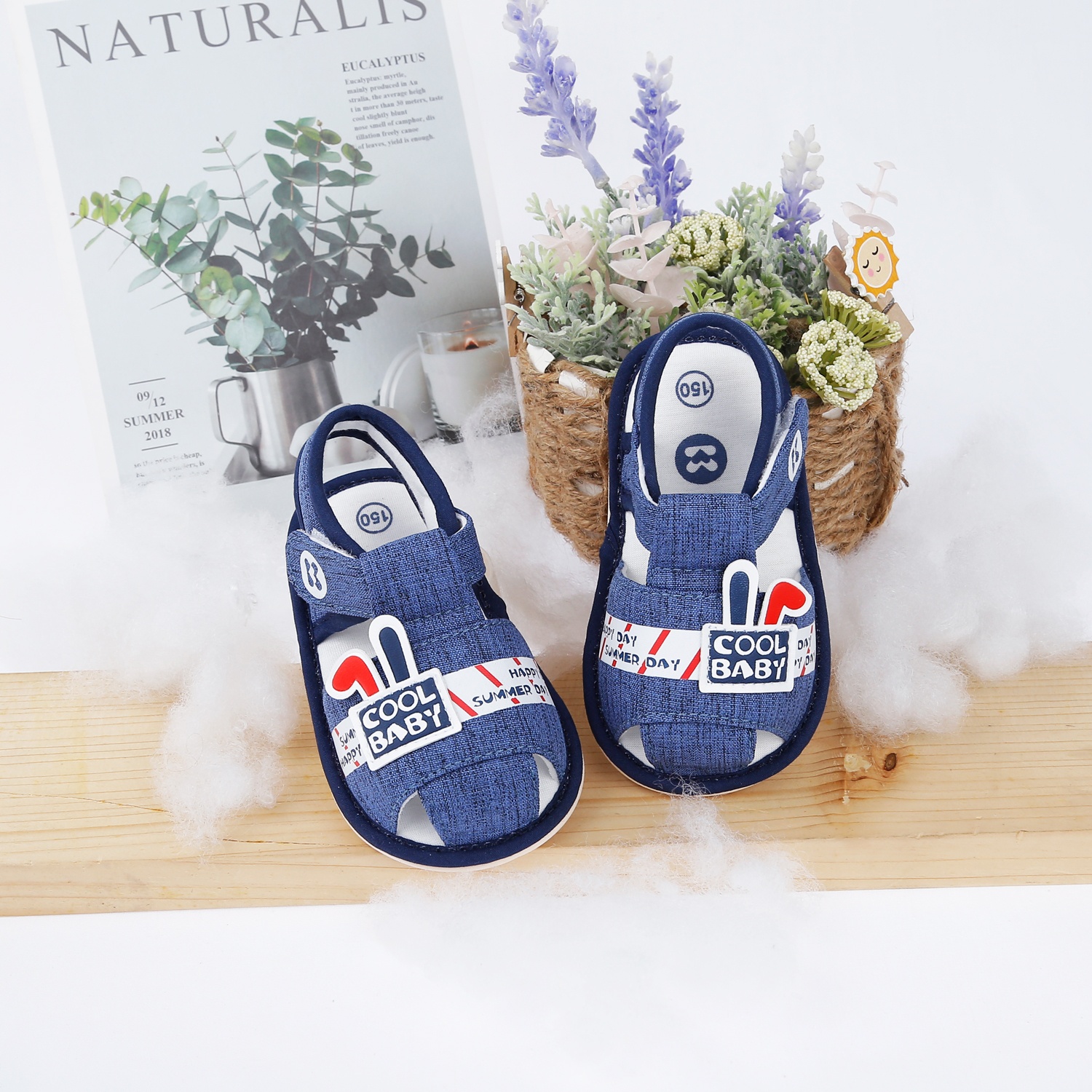 Dép sandal tập đi KidsPlaza Coolbaby 23K-S6 (Xanh) hình 1