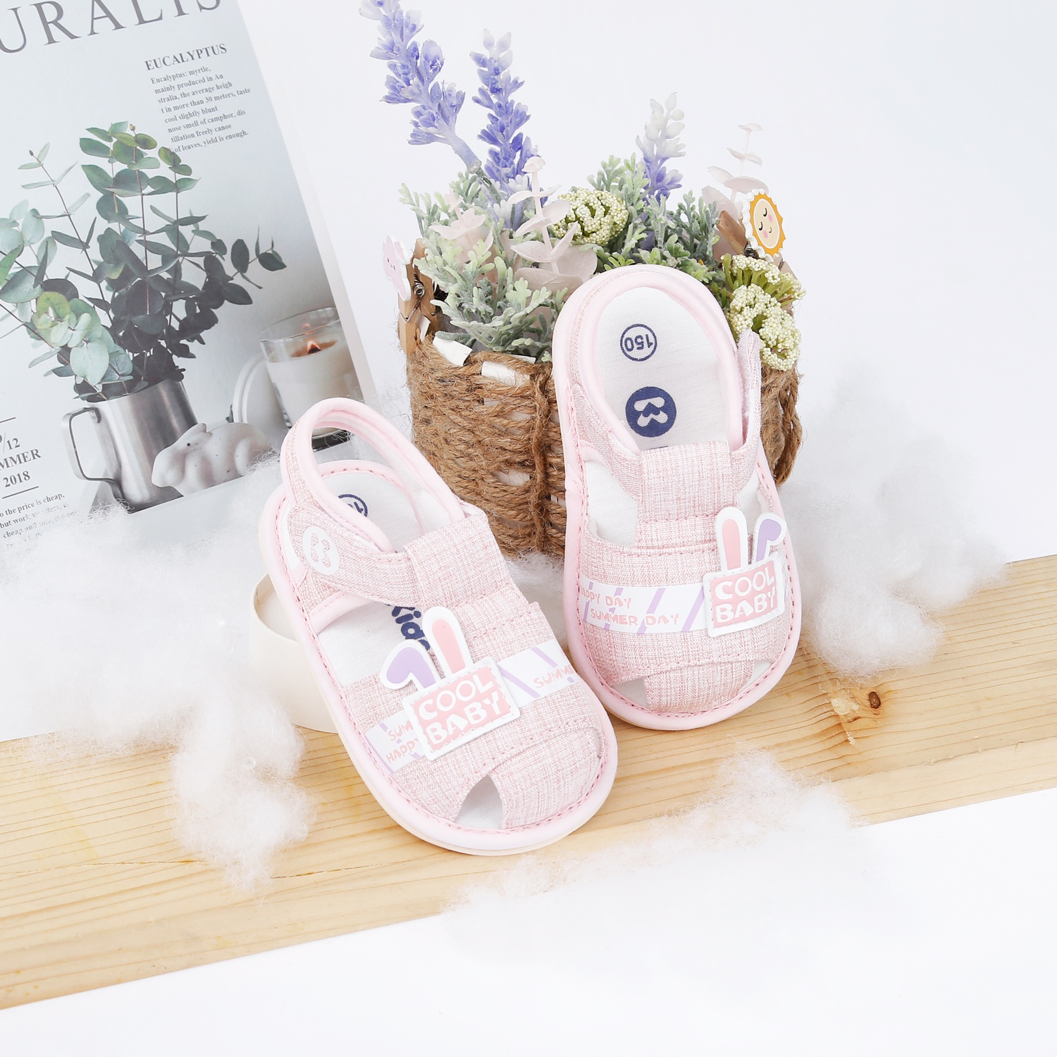 Dép sandal tập đi KidsPlaza Coolbaby 23K-S6 (Hồng) hình 2