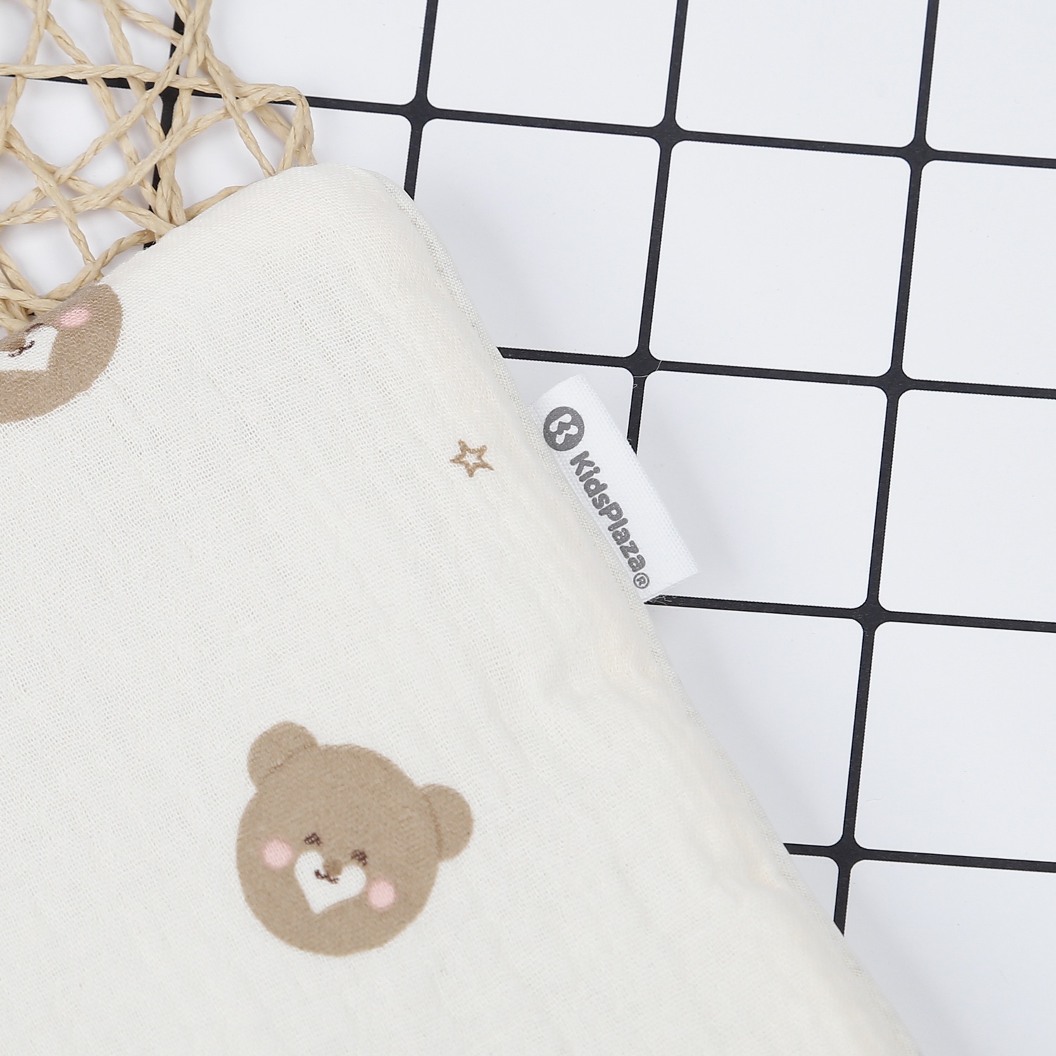 Gối sơ sinh KidsPlaza Muslin gấu PG23 hình 2