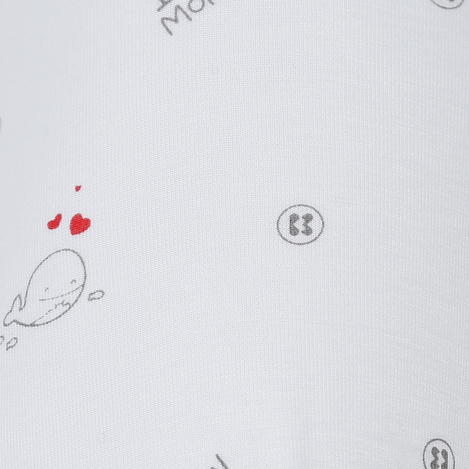 Set gối chặn Kids Plaza Otis trắng in cá ND23 hình 2