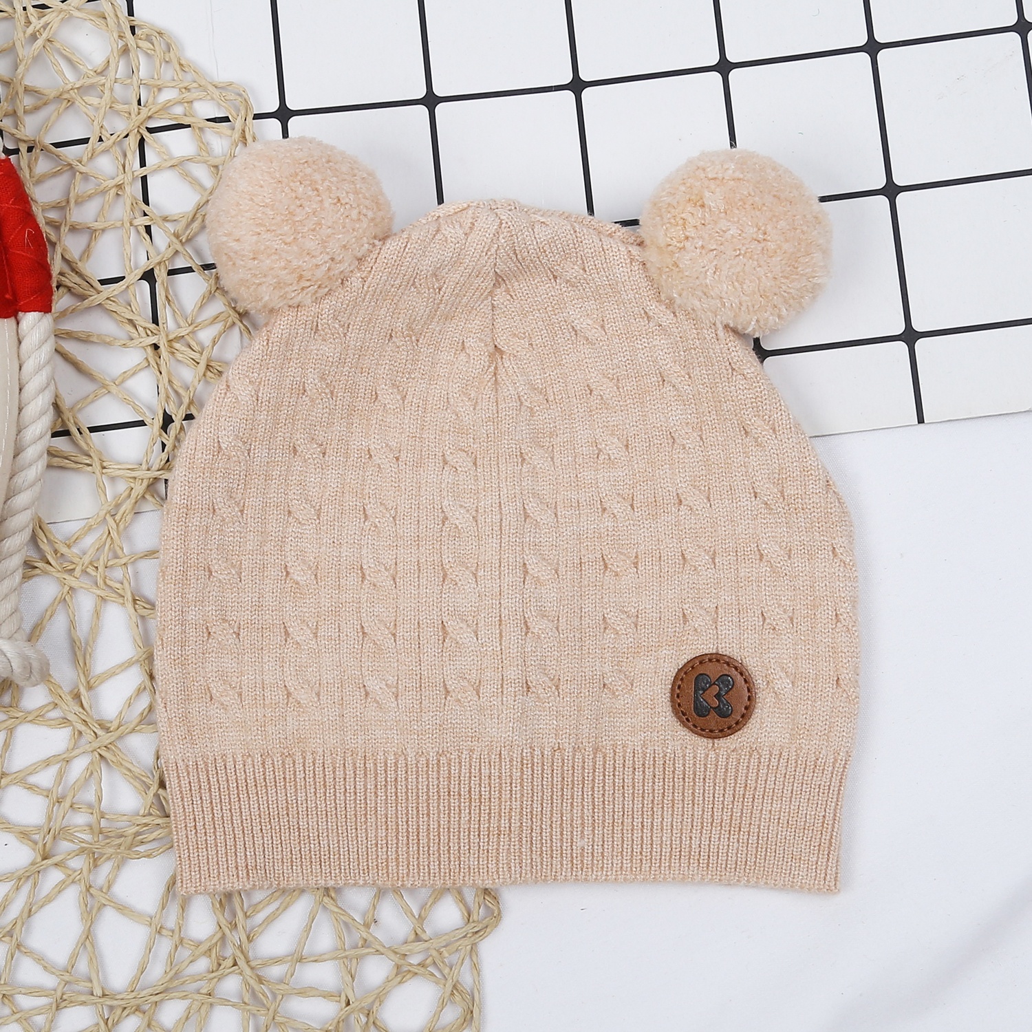 Mũ len bé trai KidsPlaza ND23D (Be) hình 1