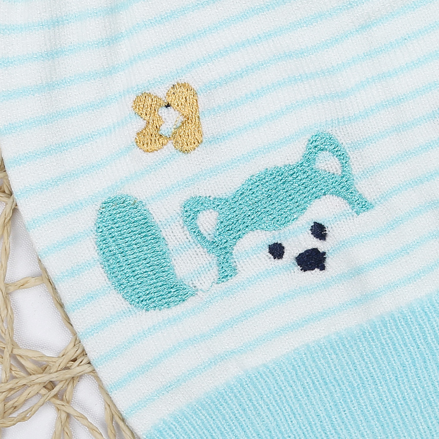 Mũ len quả bông bé trai KidsPlaza ND23D (Kẻ Xanh) hình 3