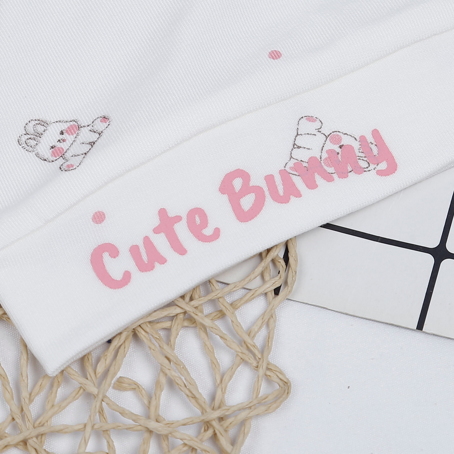 Mũ sơ sinh KidsPlaza Otis ND23T (Trắng hồng) hình 2