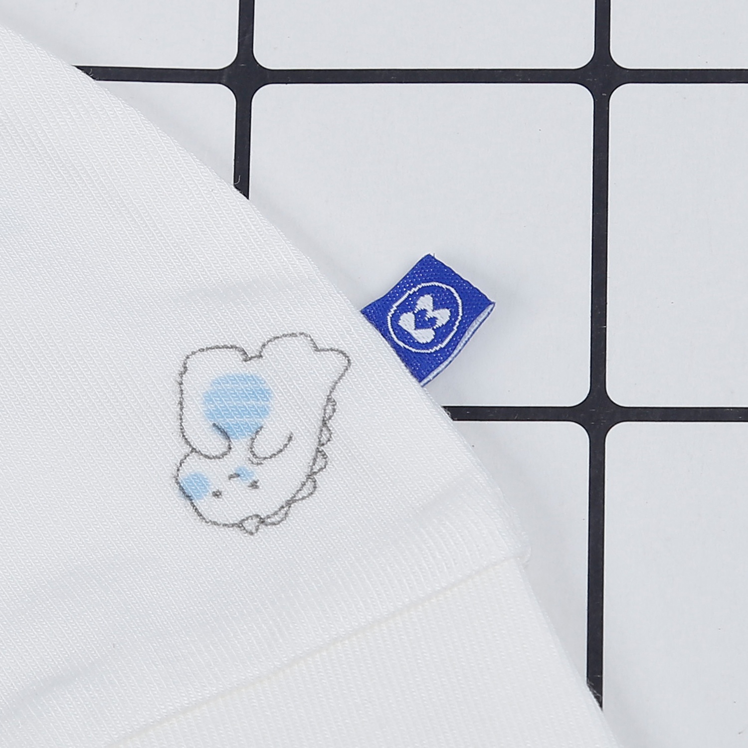 Mũ sơ sinh KidsPlaza Otis ND23T (Trắng xanh) hình 3