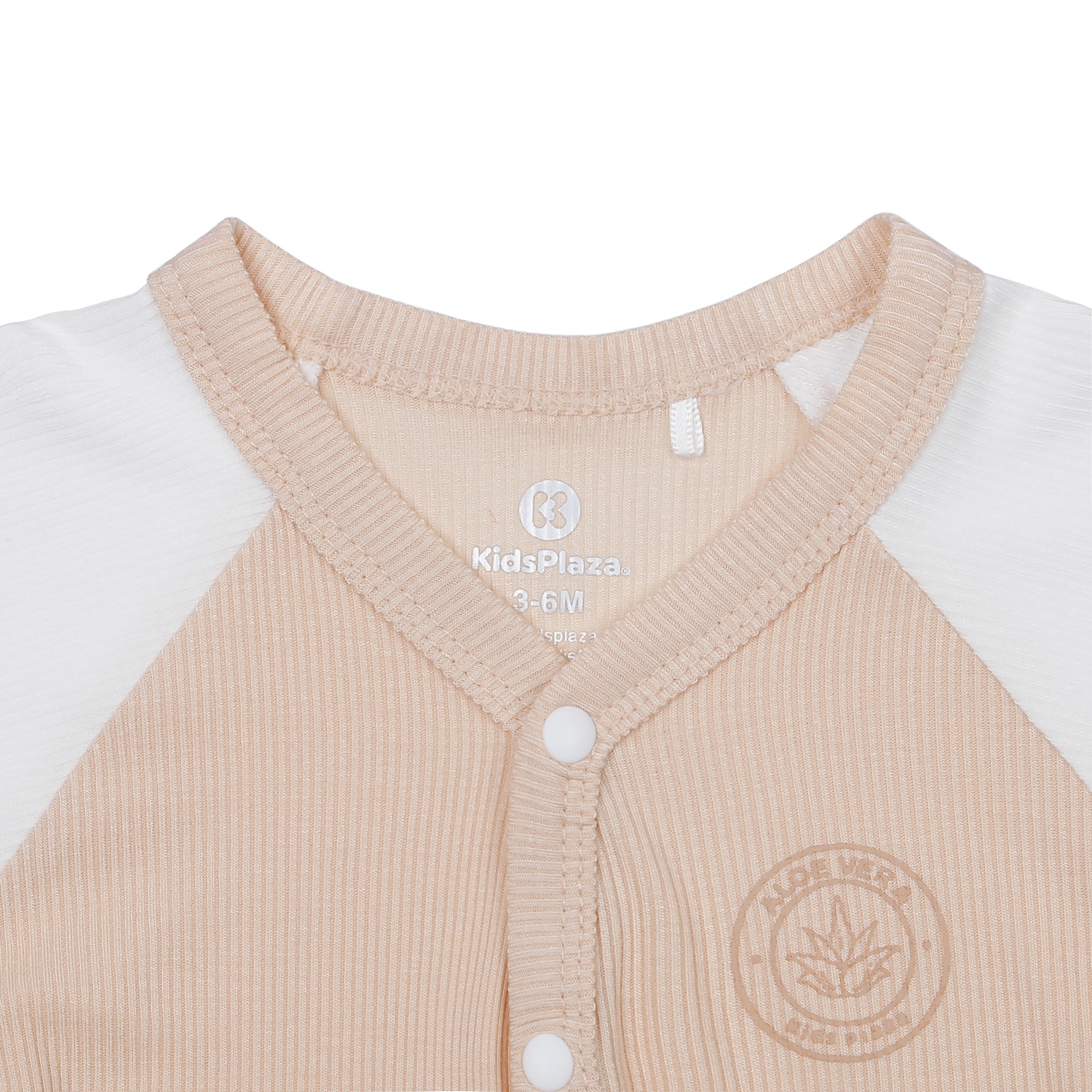 Bộ quần áo cộc tay cài giữa KidsPlaza Fresh air ND23H (Be)