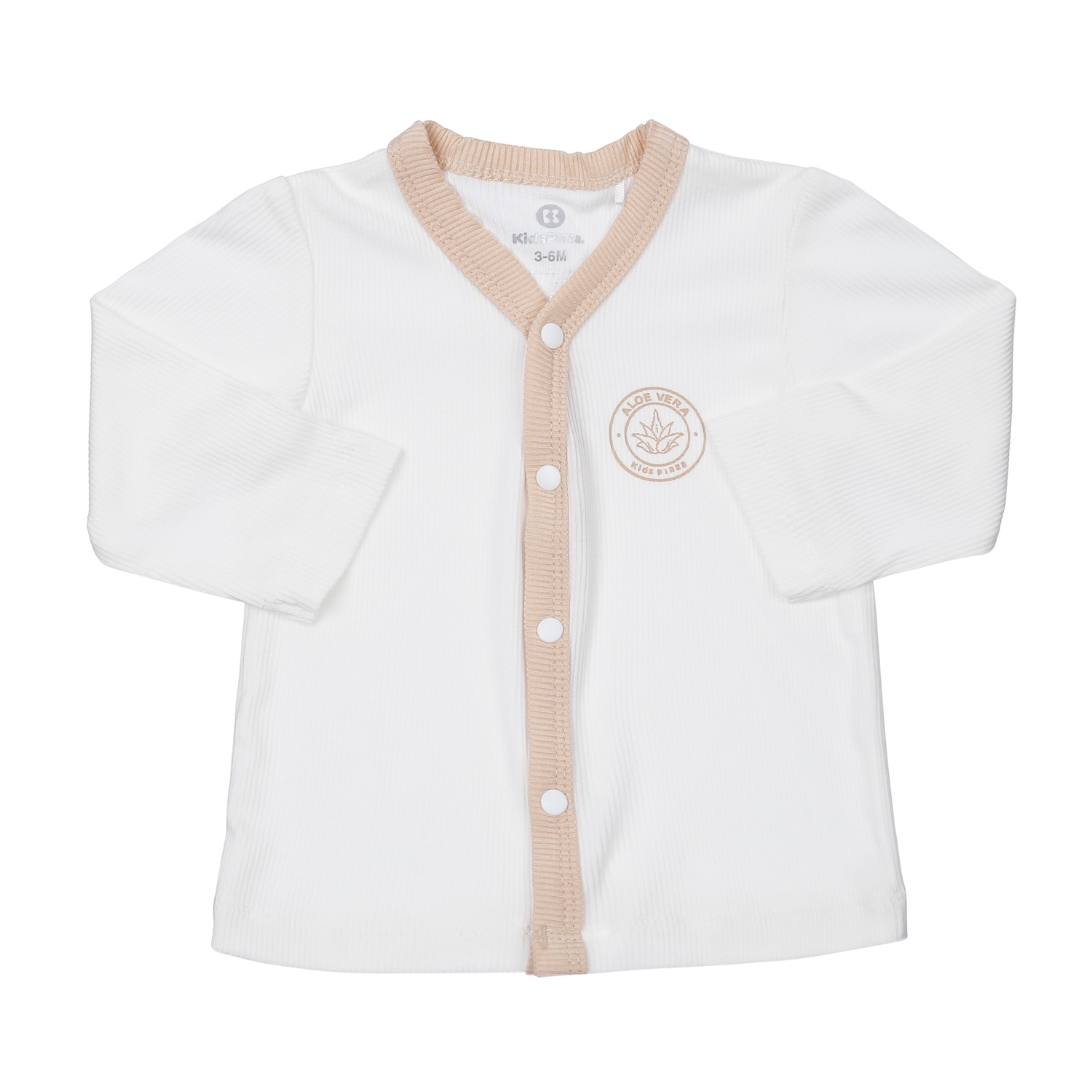 Bộ quần áo dài tay cài giữa KidsPlaza Fresh air ND23H (Be)