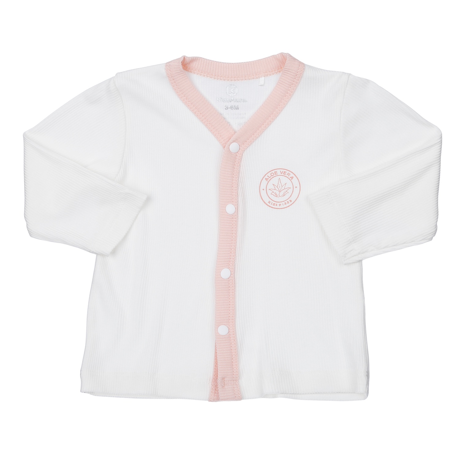 Bộ quần áo dài tay cài giữa KidsPlaza Fresh air ND23H (Hồng)