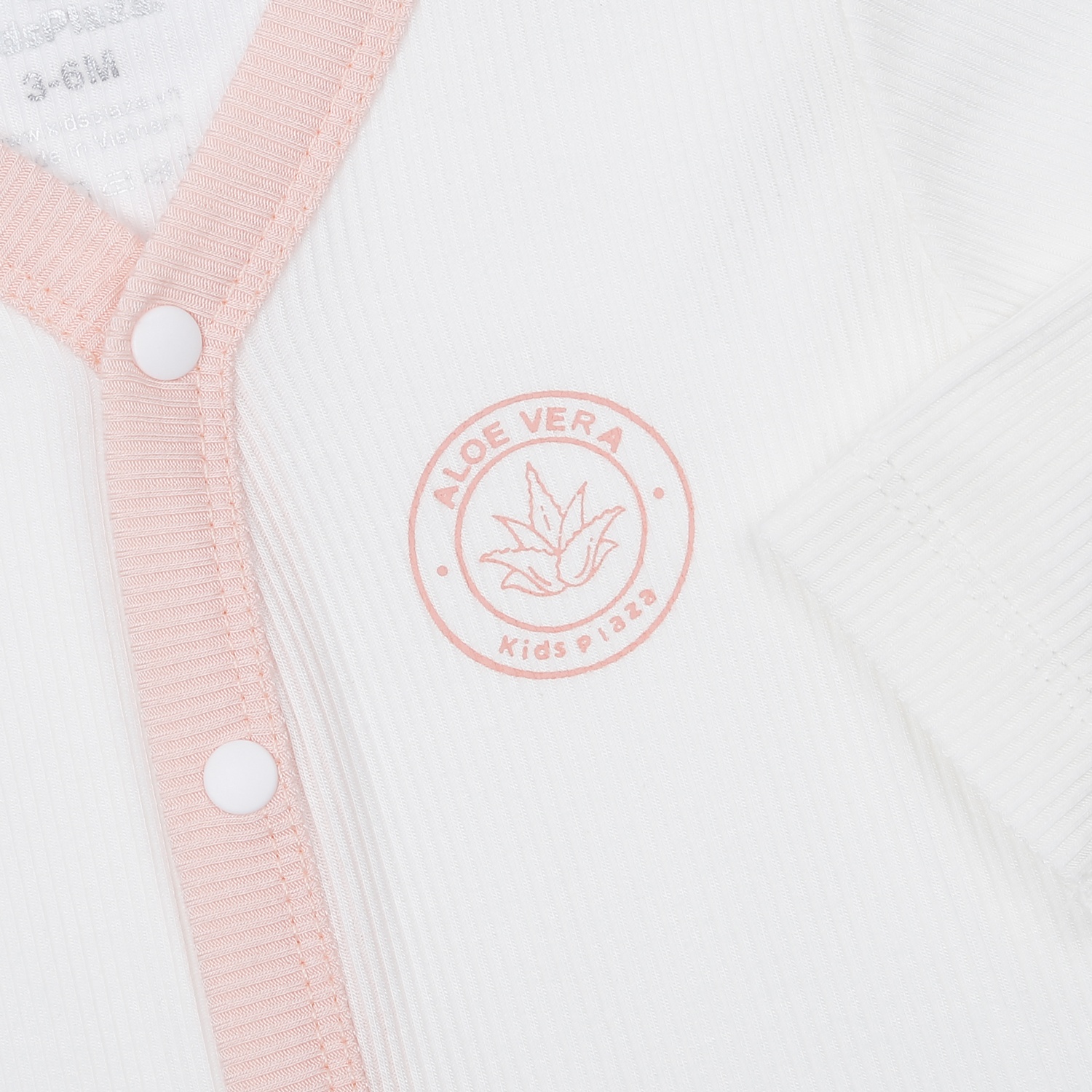 Bộ quần áo dài tay cài giữa KidsPlaza Fresh air ND23H (Hồng)