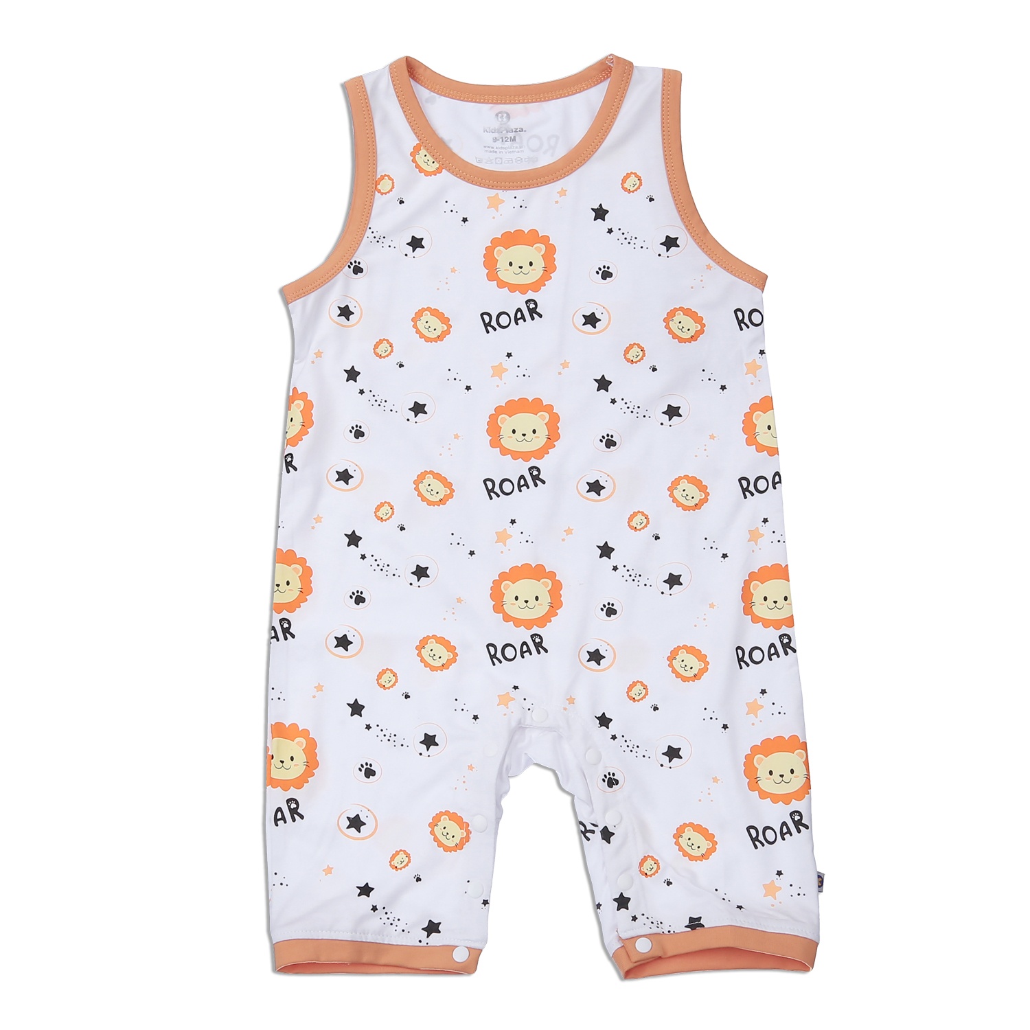 Body ba lỗ bé trai KidsPlaza in sư tử TT23H (Trắng)