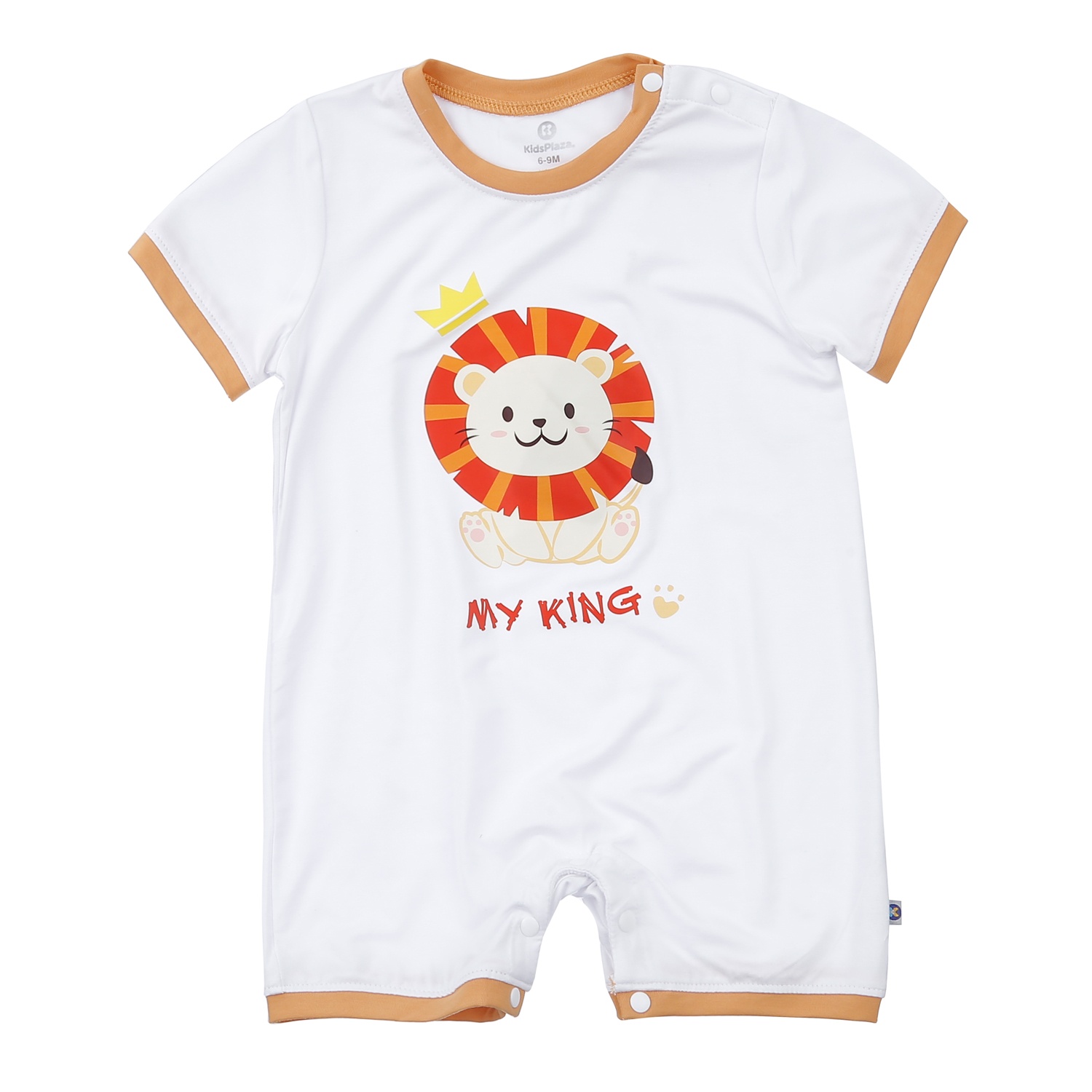 Body cộc tay bé trai KidsPlaza in lion TT23H (Trắng)