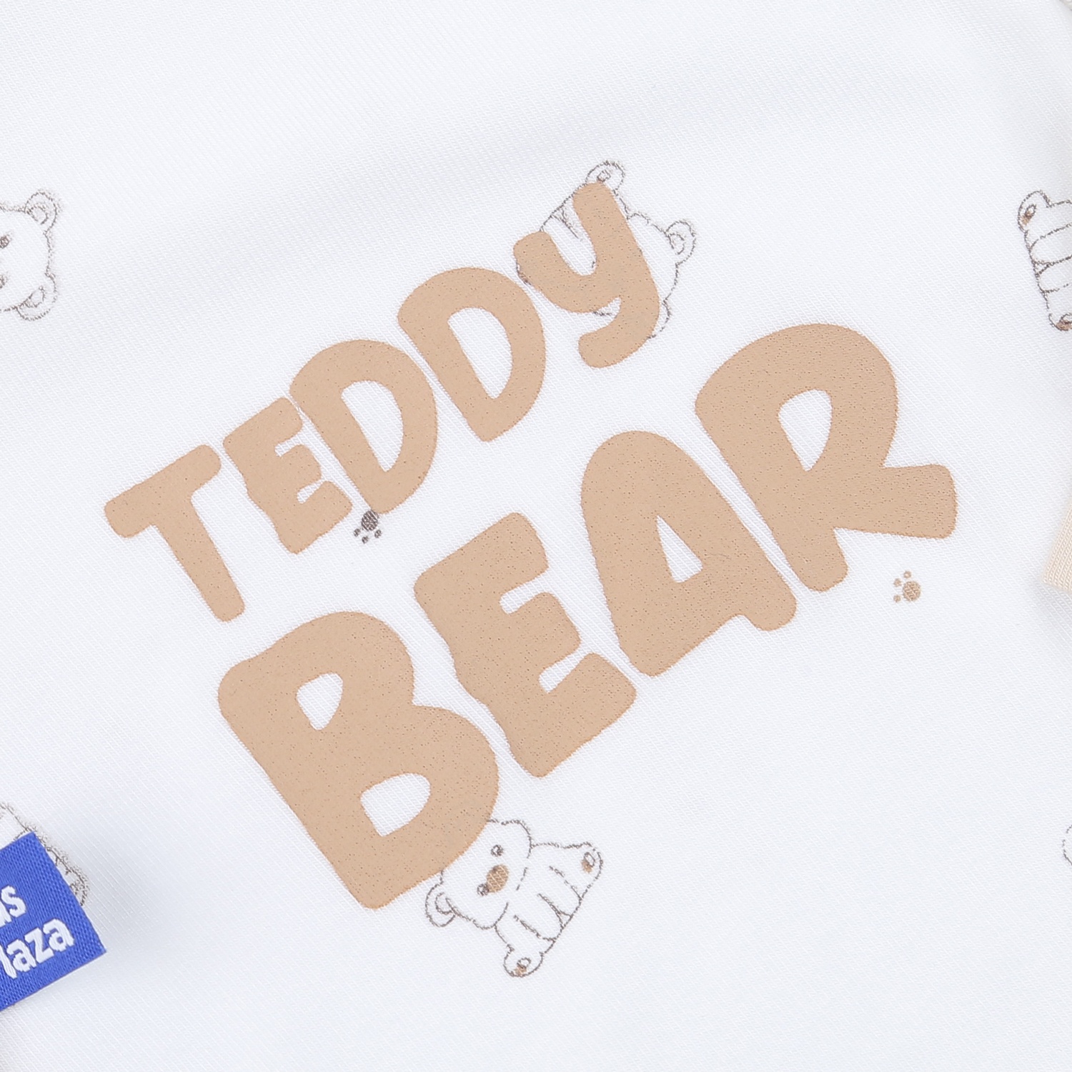 Body dài tay cài lệch KidsPlaza Otis ND23T (Trắng be)